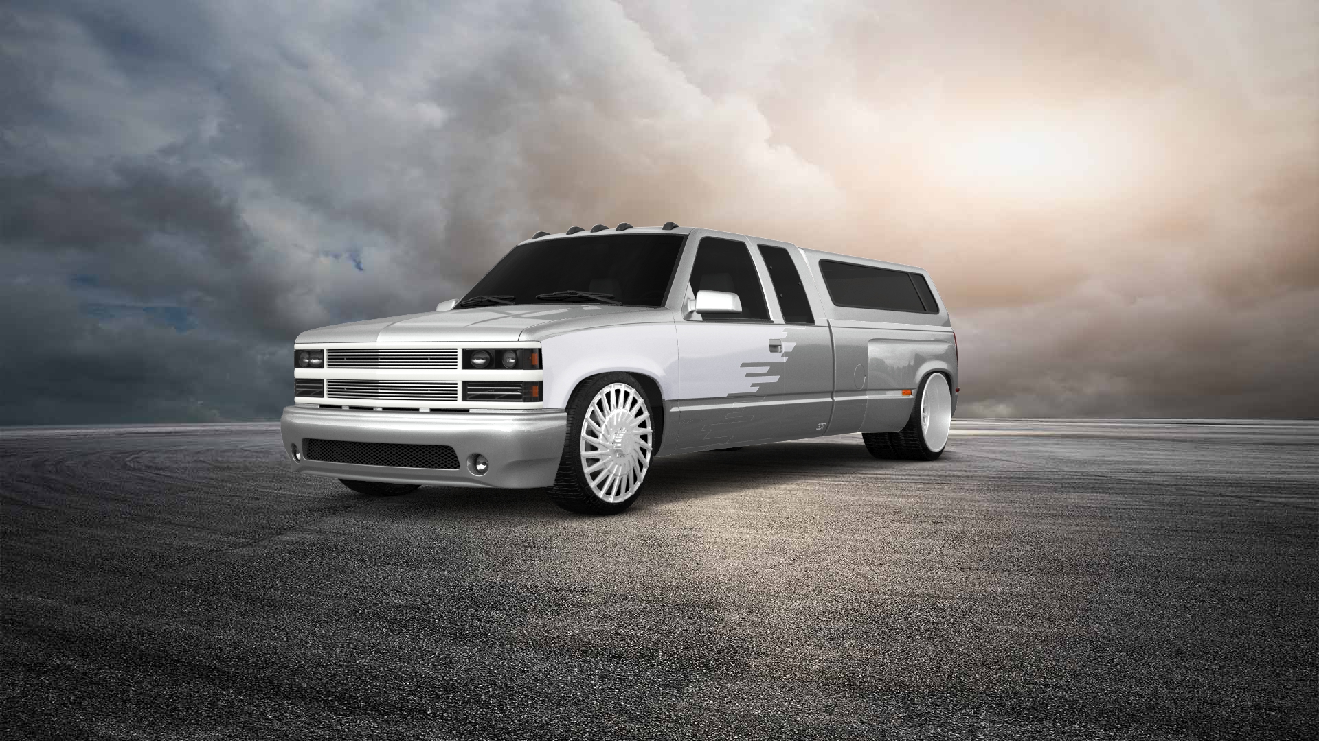 Chevrolet K3500 Extended Cab Pickup Truck 1988