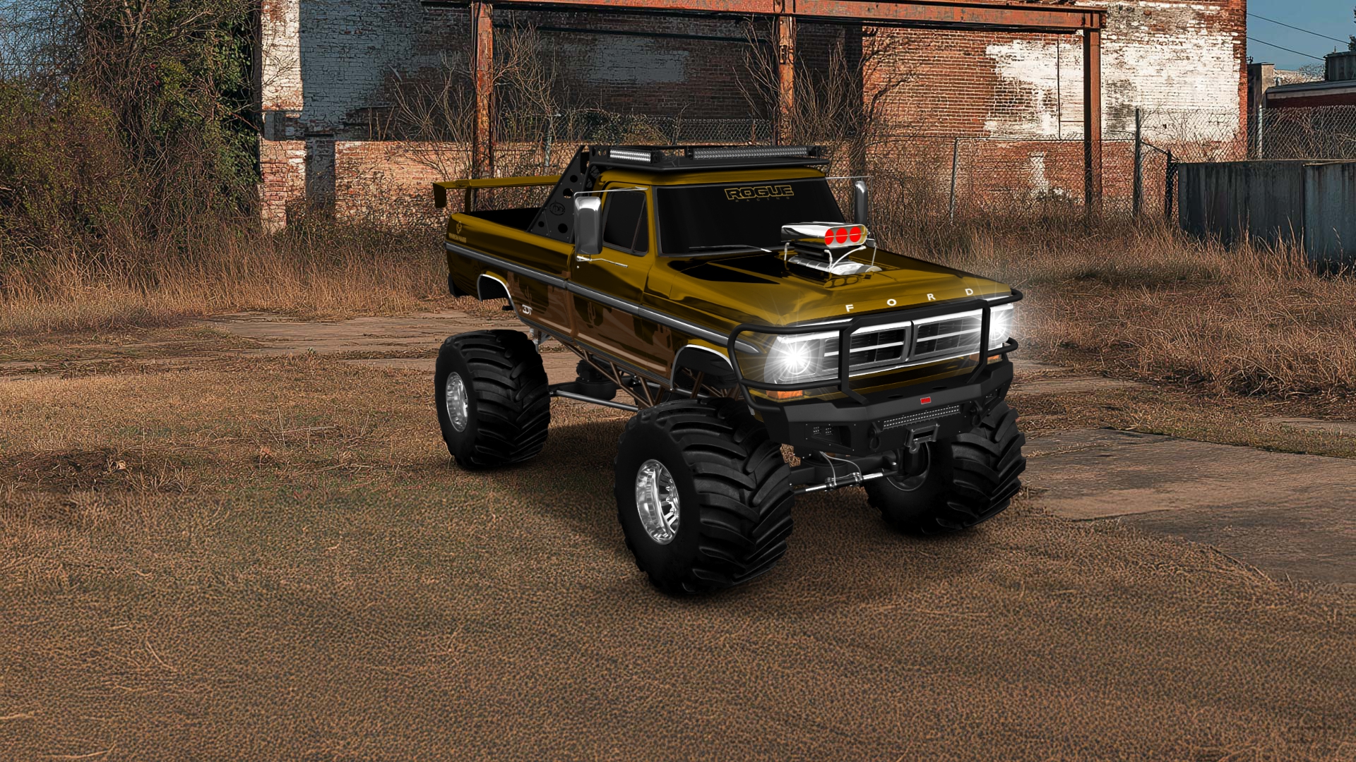 Ford F-250 2 Door pickup truck 1971 tuning