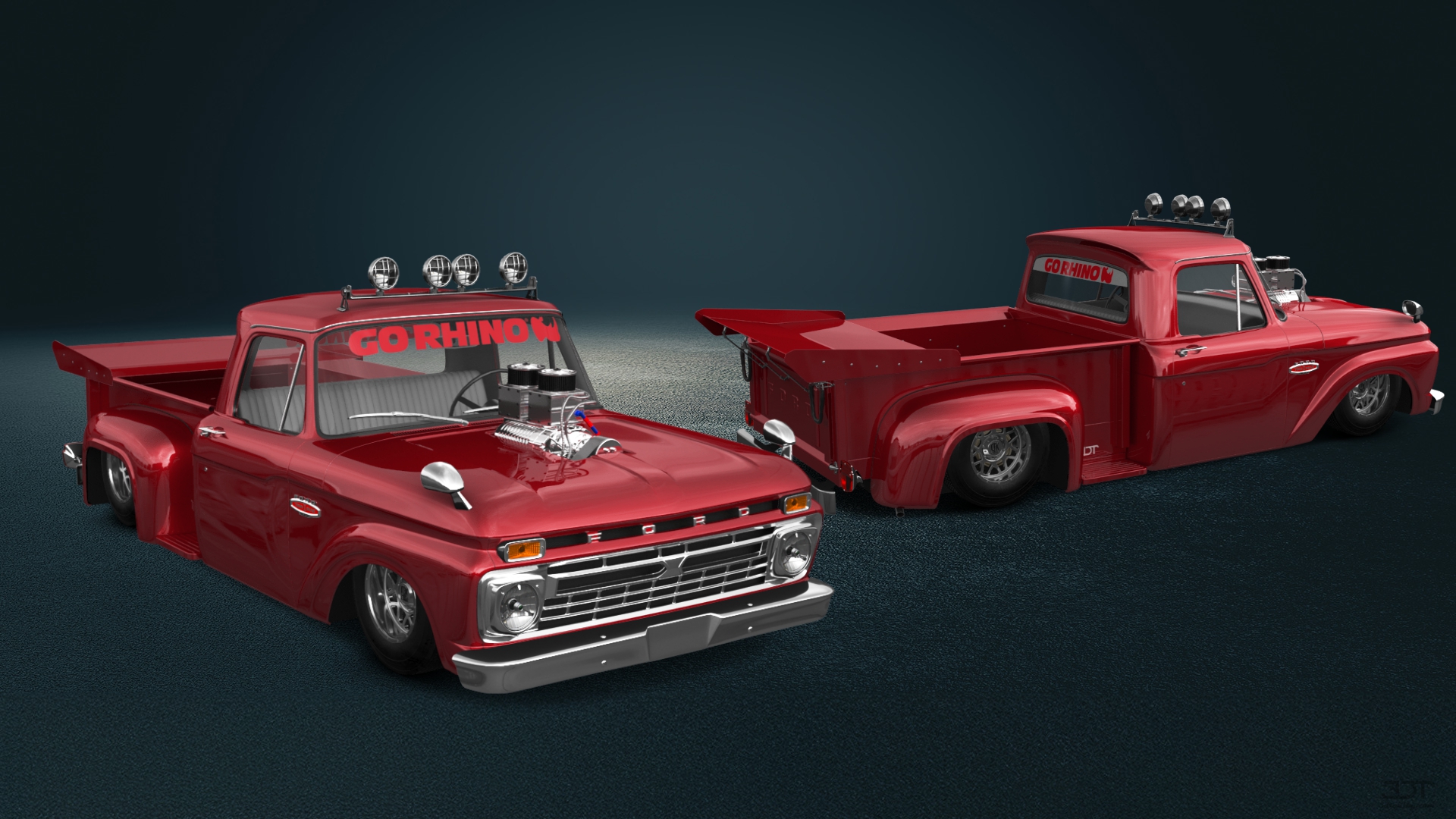 Ford F-100 Flareside 2 Door pickup truck 1961