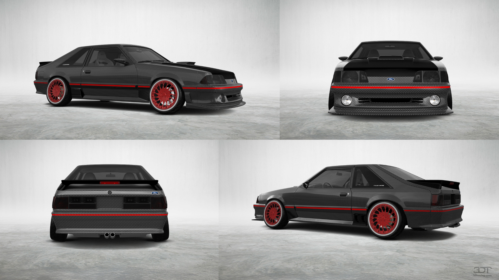 Ford Mustang 3 Door Hatchback 1988 tuning