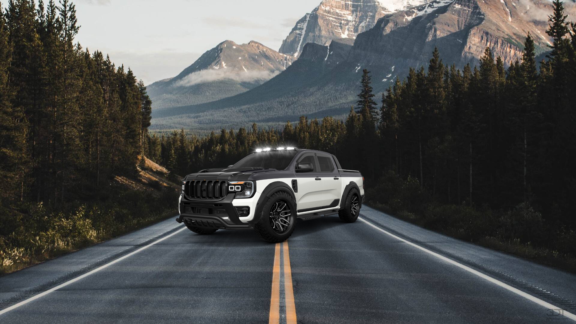 Ford Ranger 4 Door pickup truck 2022 tuning