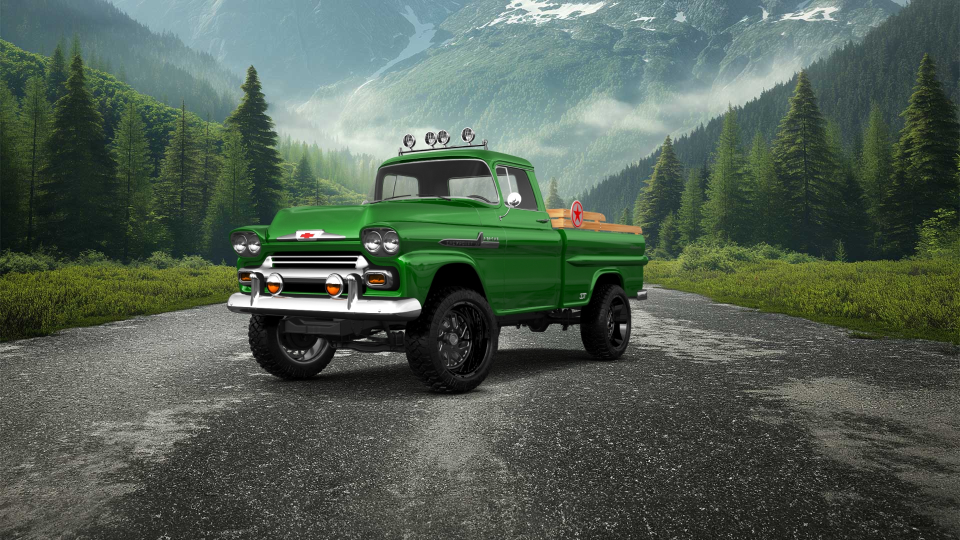 Chevrolet Apache 2 Door pickup truck 1958 tuning