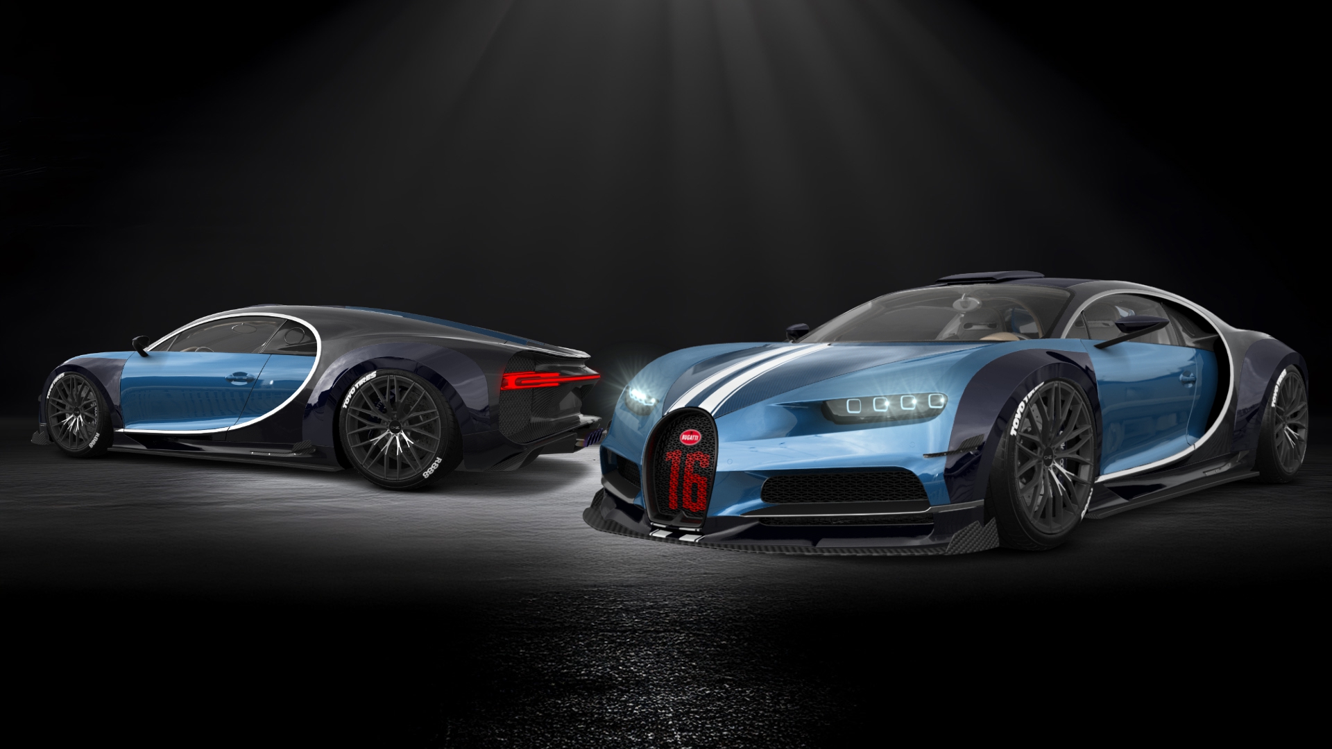 Bugatti Chiron 2 Door Coupe 2016 tuning