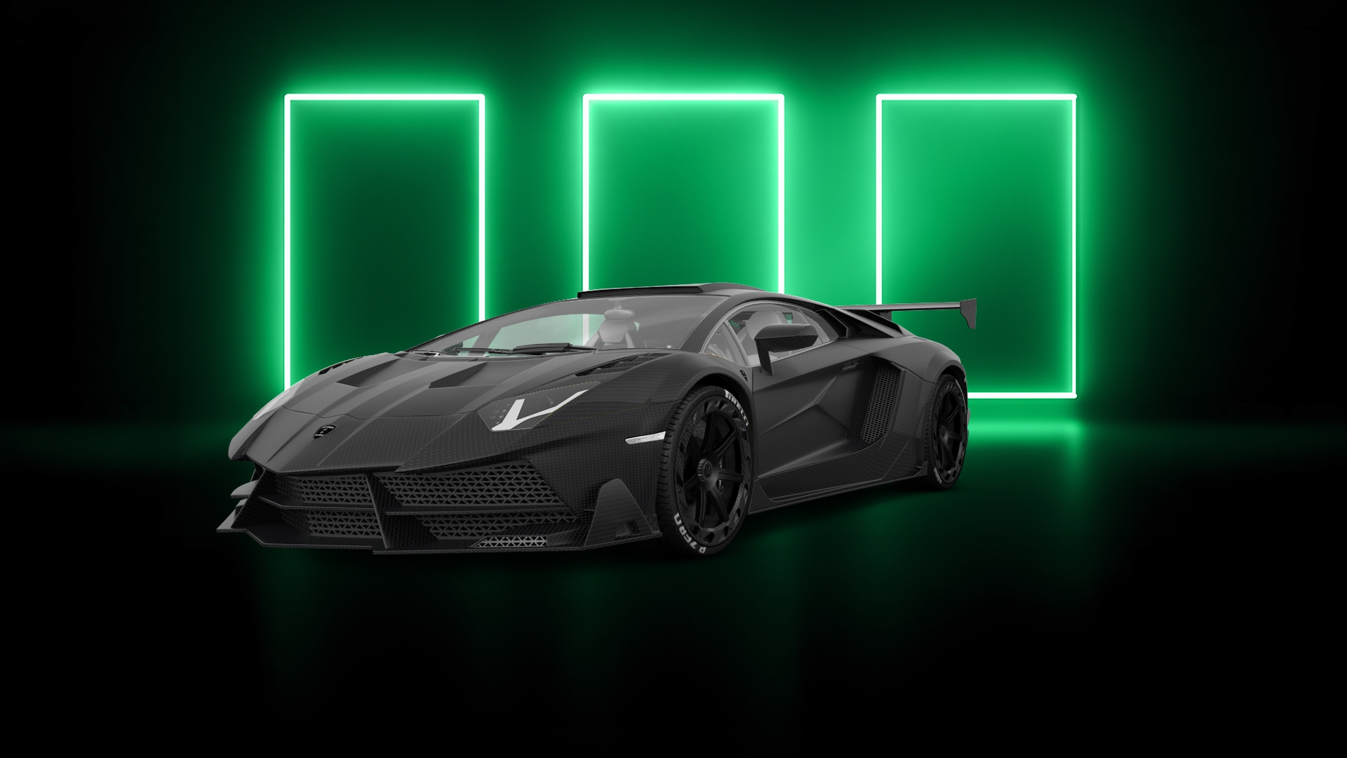 Lamborghini Aventador 2 Door Coupe 2012 tuning