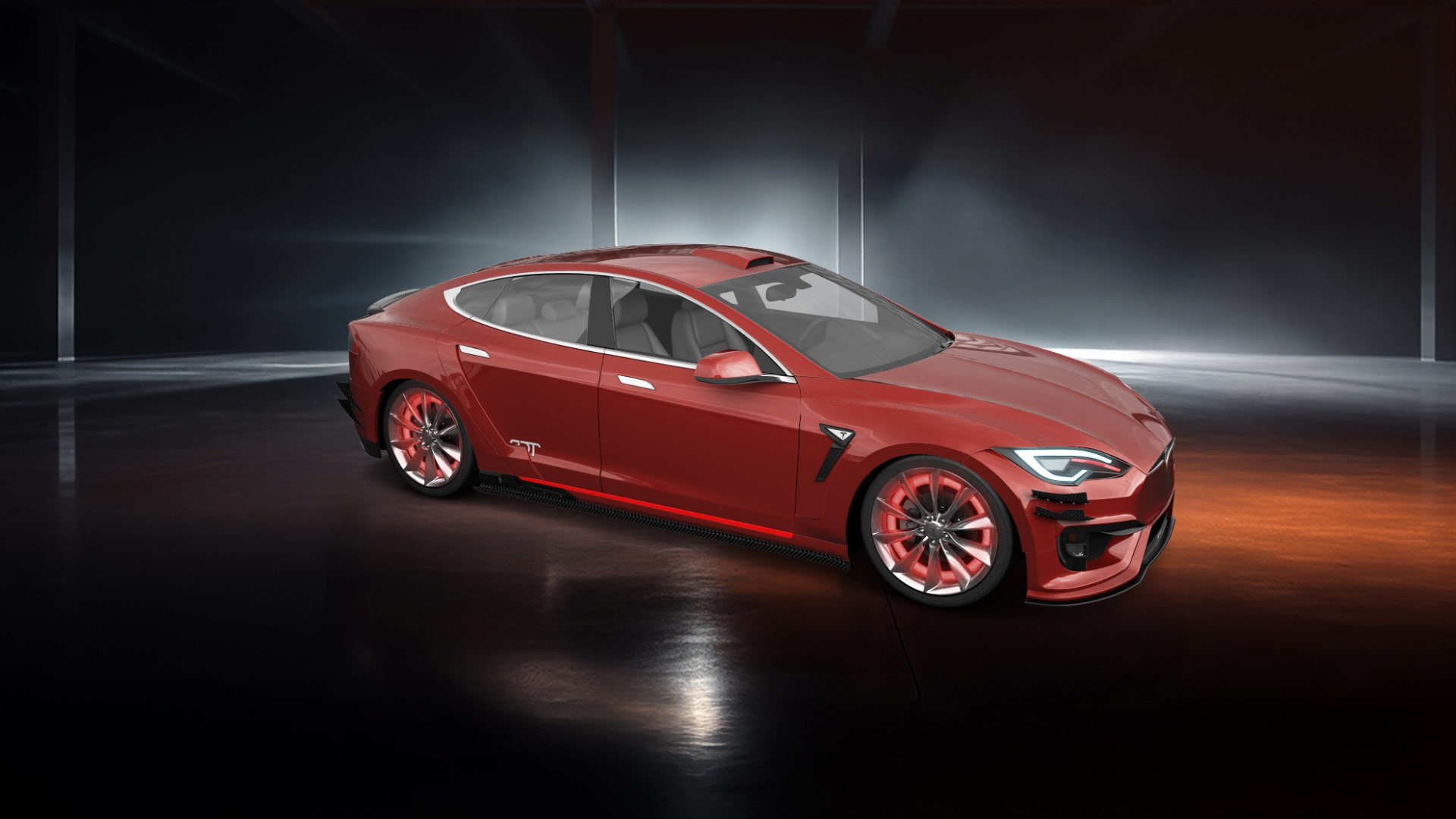 Tesla Model S 5 Door Liftback 2013 tuning