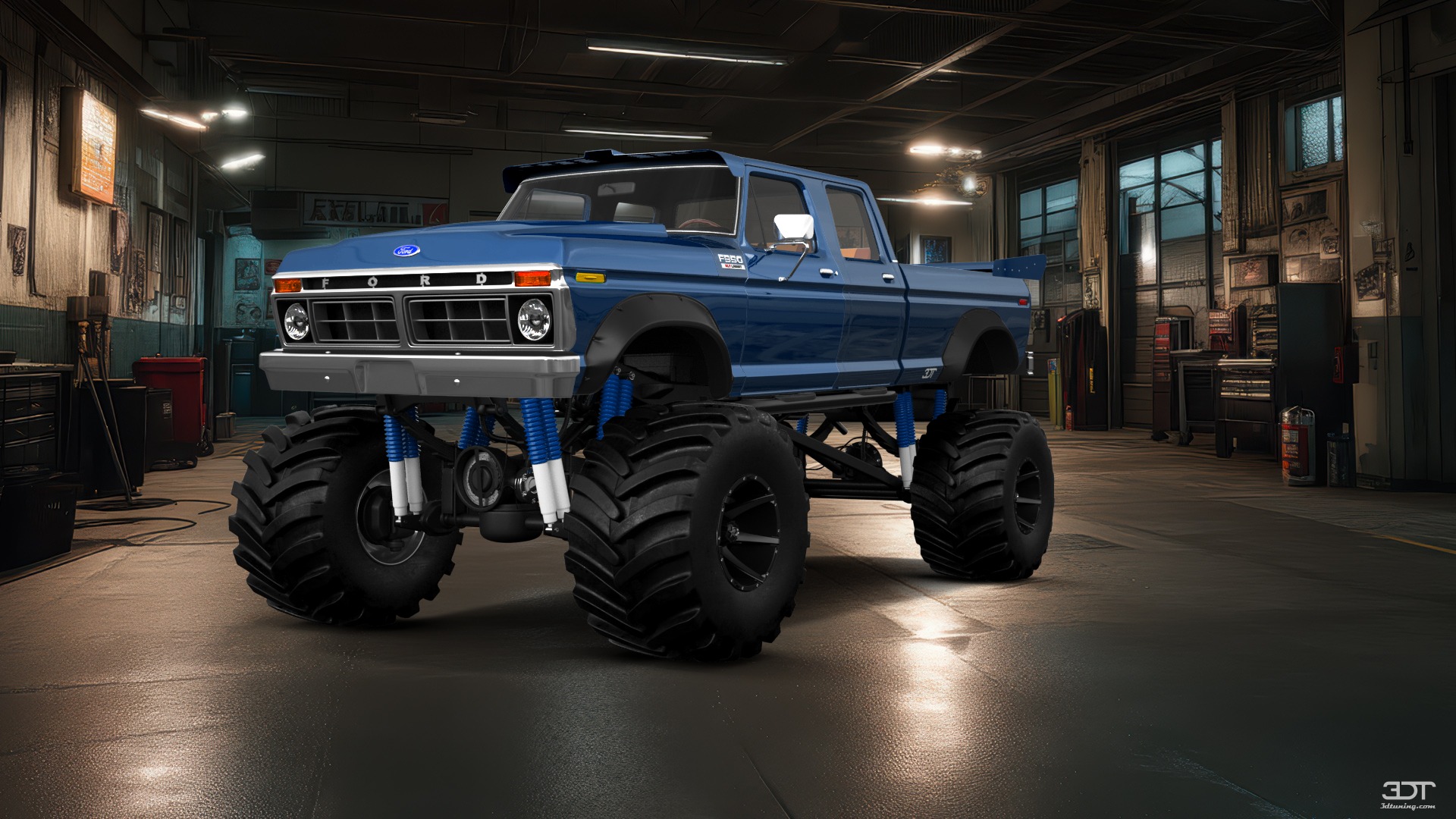 Ford F-350 Dually 4 Door pickup truck 1973 tuning