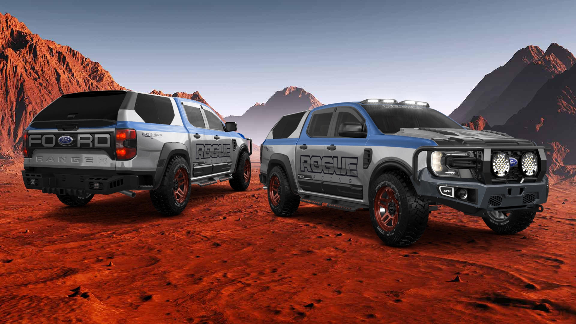 Ford Ranger 4 Door pickup truck 2022 tuning