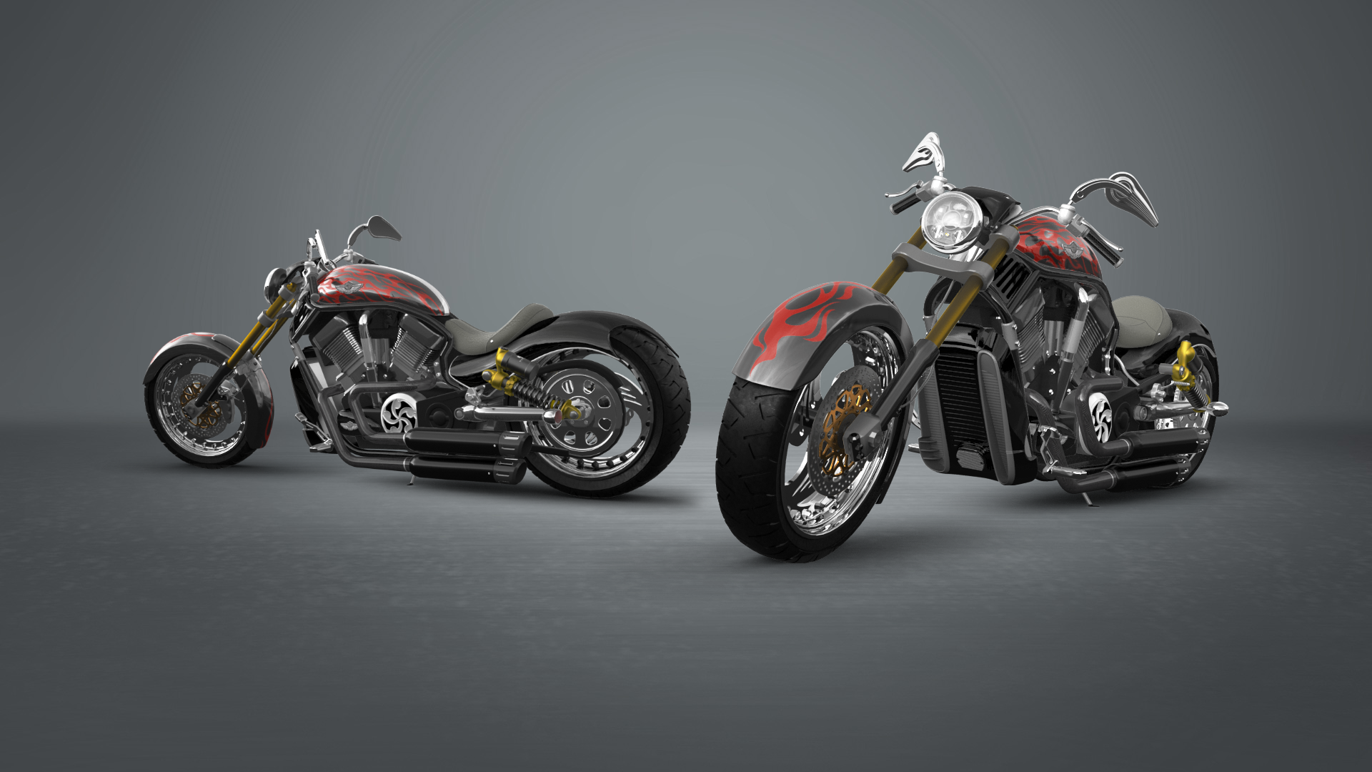 Harley-Davidson Custom Chopper Cruiser 2011 tuning