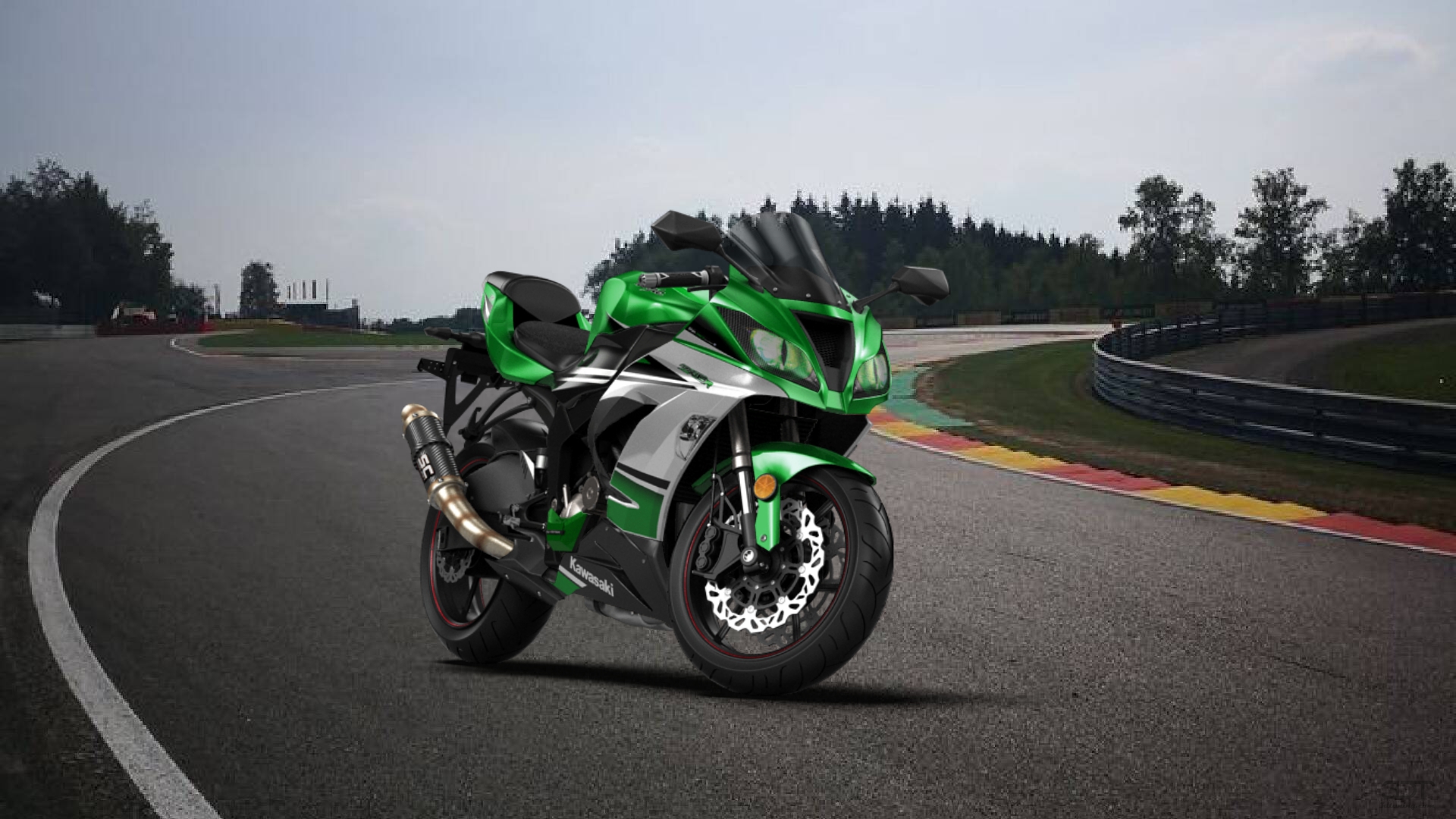 Kawasaki Ninja ZX 6R Sport Bike 2015 tuning