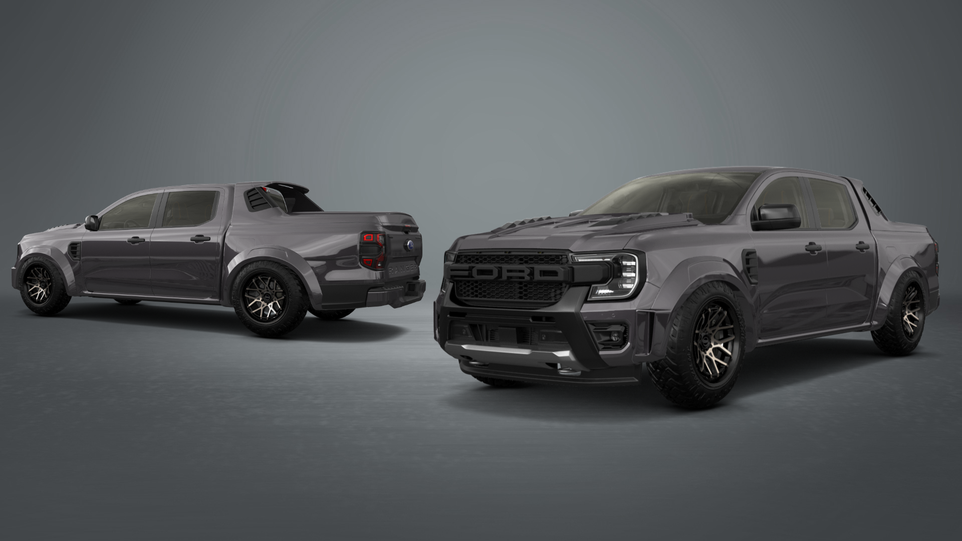 Ford Ranger 4 Door pickup truck 2022 tuning