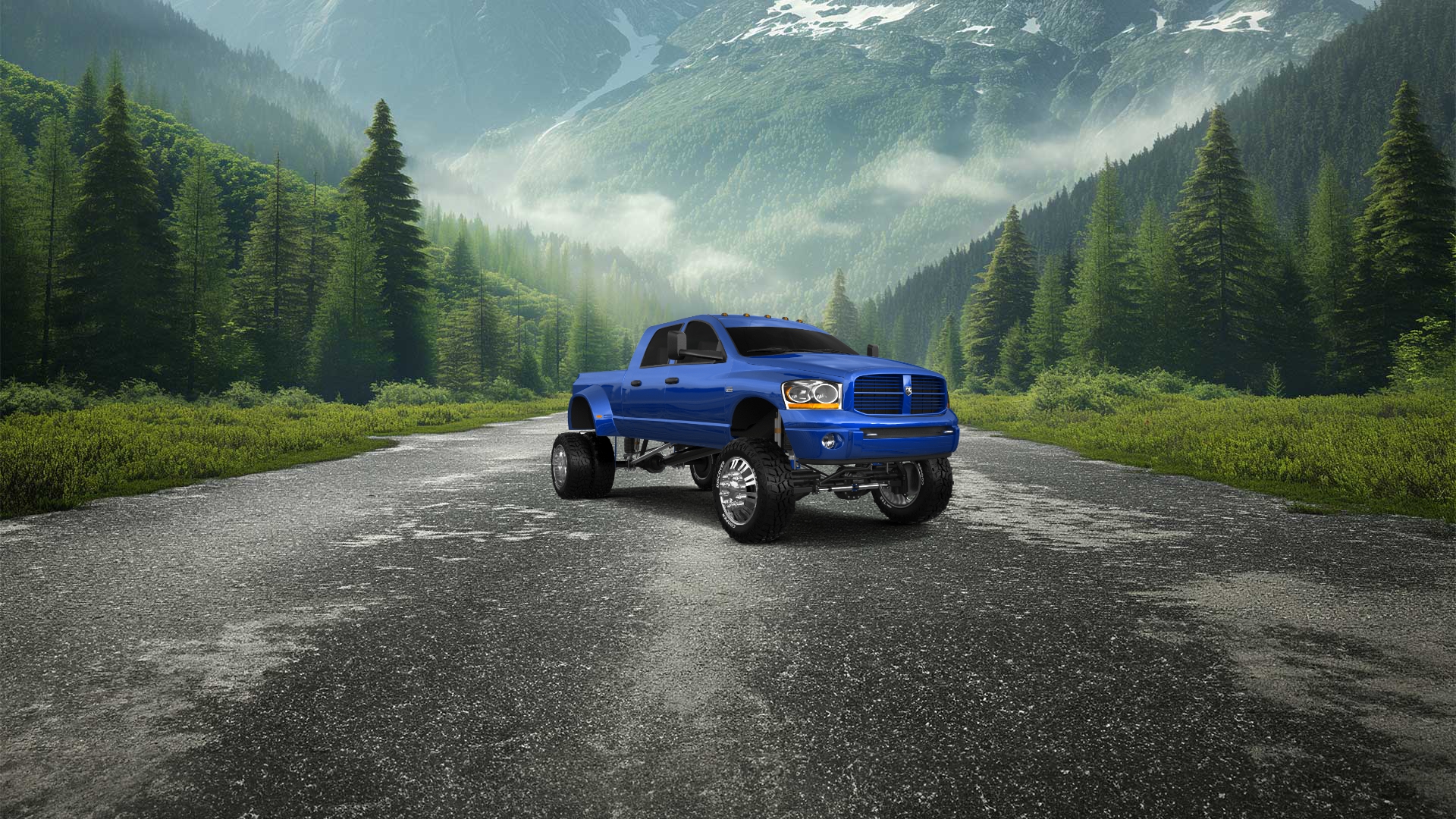 Dodge Ram 3500 Dually 4 Door pickup truck 2007