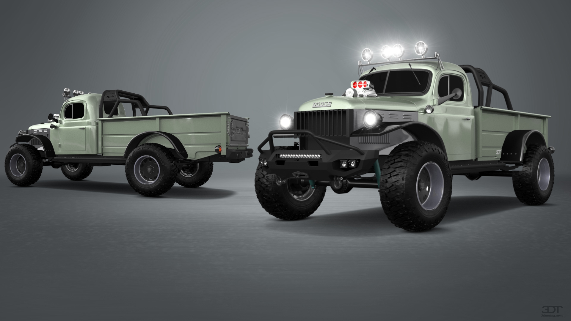 Dodge Power Wagon 2 Door pickup truck 1947 tuning