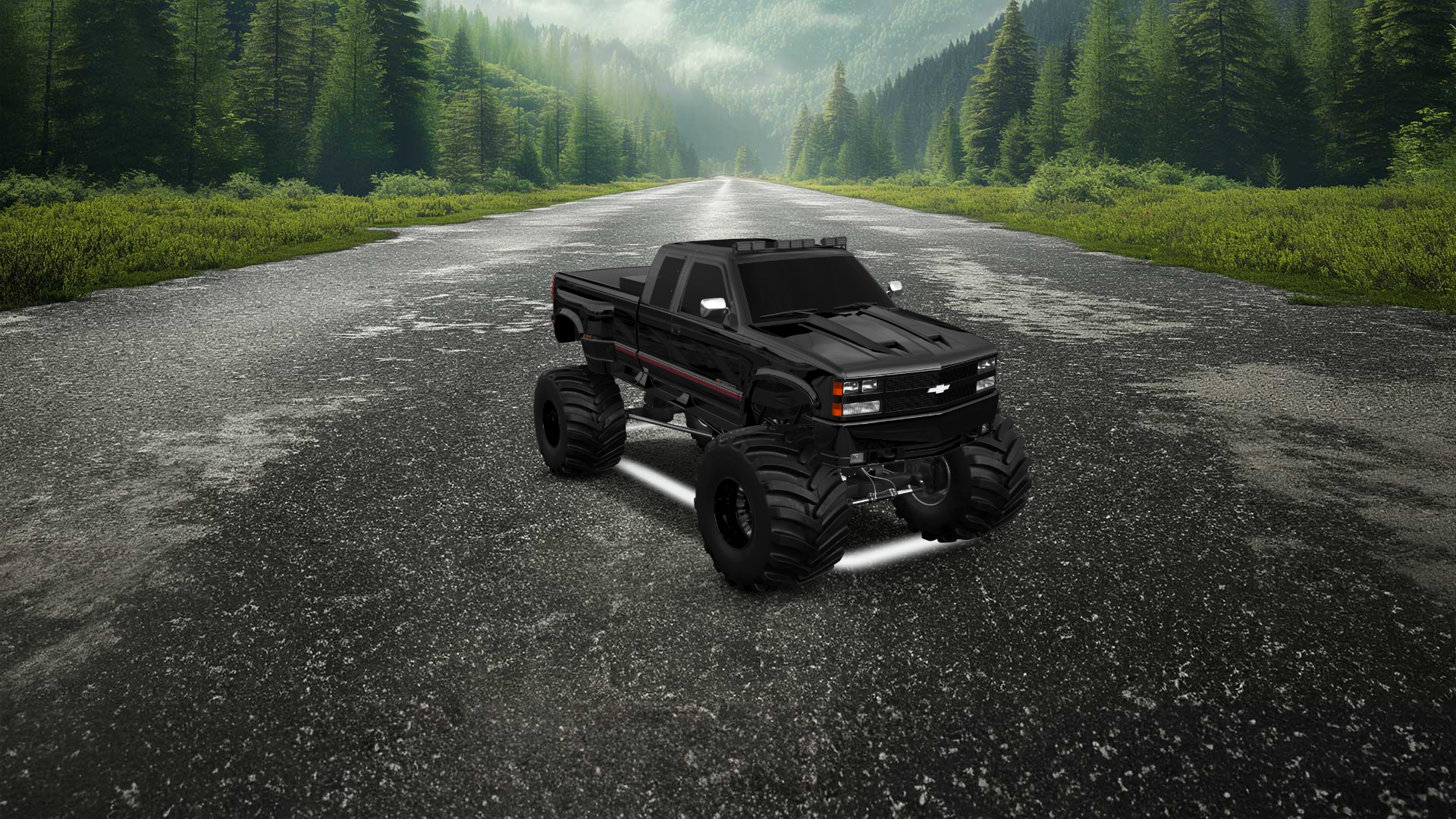 Chevrolet K3500 Extended Cab Pickup Truck 1988 tuning