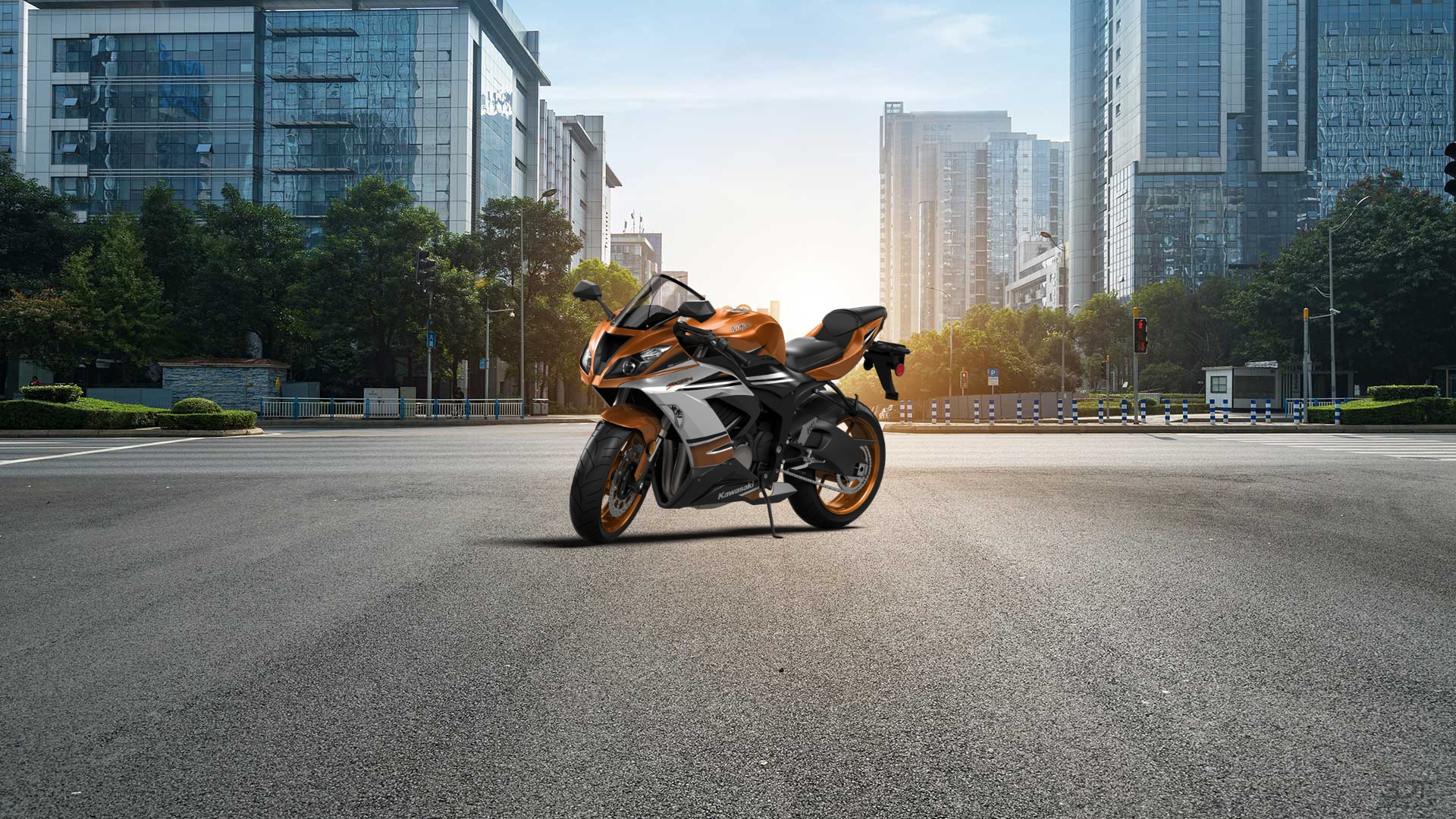 Kawasaki Ninja ZX 6R Sport Bike 2015 tuning