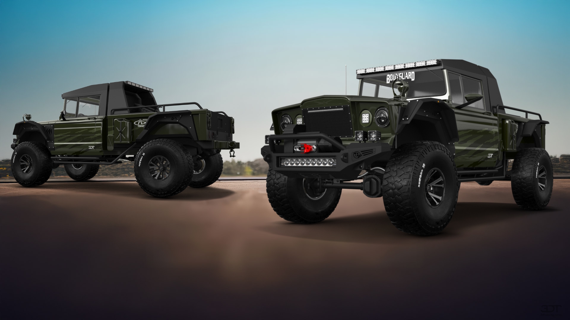 Jeep Kaiser M715 2 Door pickup truck 1968 tuning