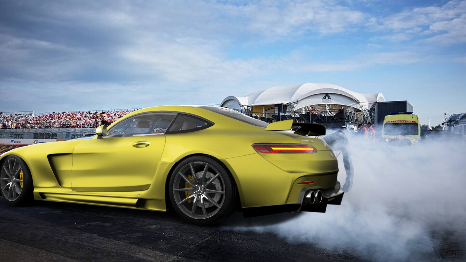 Mercedes AMG GT 2 door fastback coupe 2015 tuning