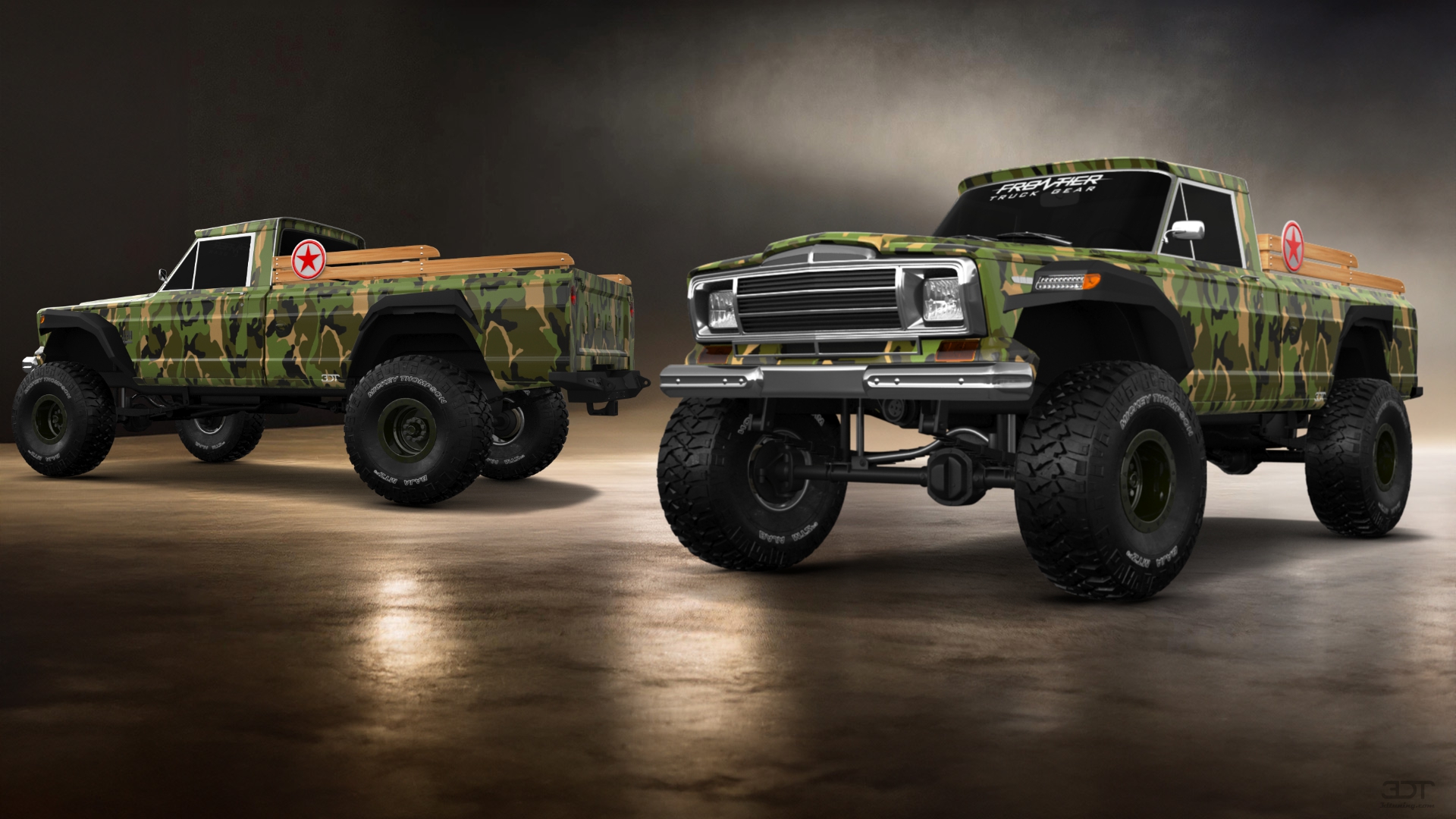 Jeep Gladiator SJ 2 Door pickup truck 1988 tuning