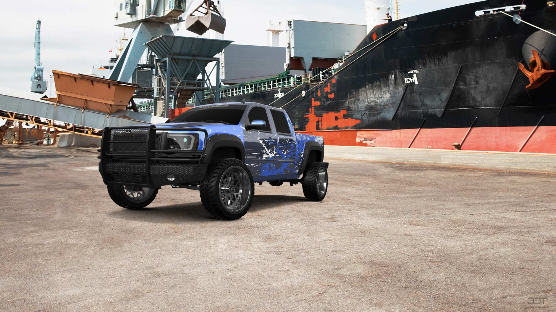 GMC Sierra 1500 Crew Cab 5.8 ft box 4 Door pickup truck 2007 tuning