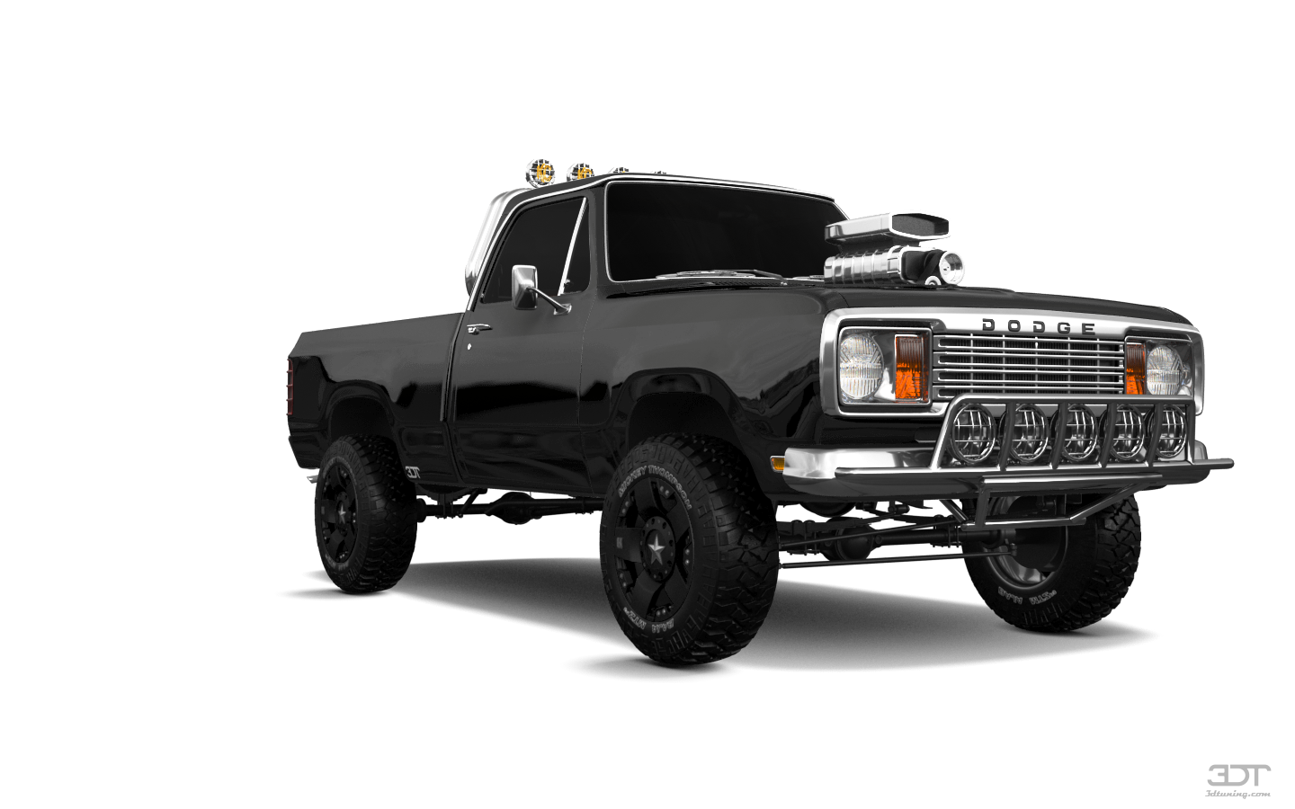 Tuning Dodge Power Wagon W200 2 Door pickup truck 1977