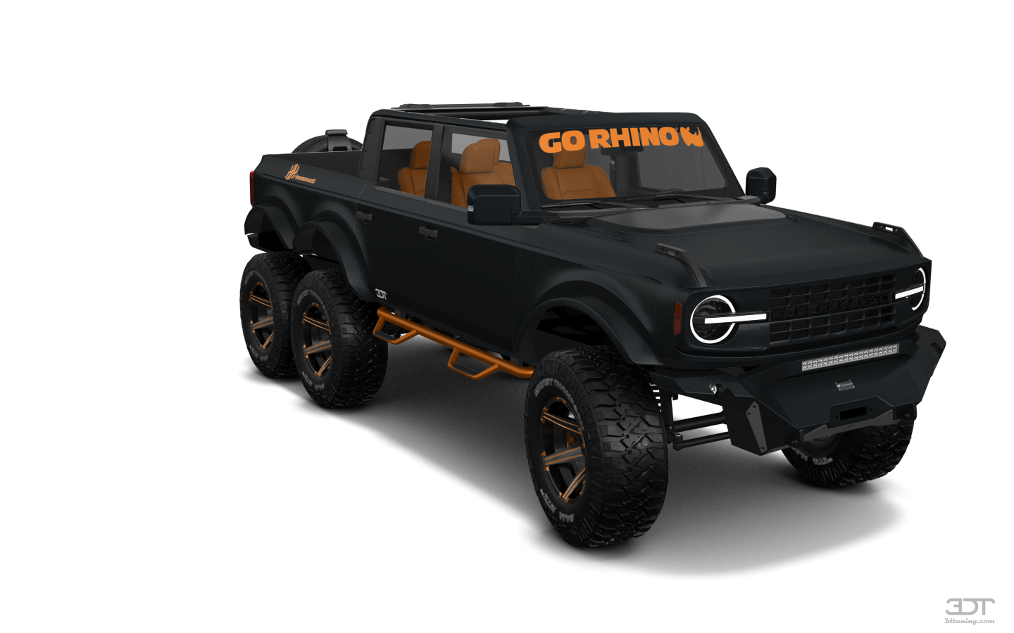 Tuning Ford Bronco 6X6 4 Door pickup truck 2021