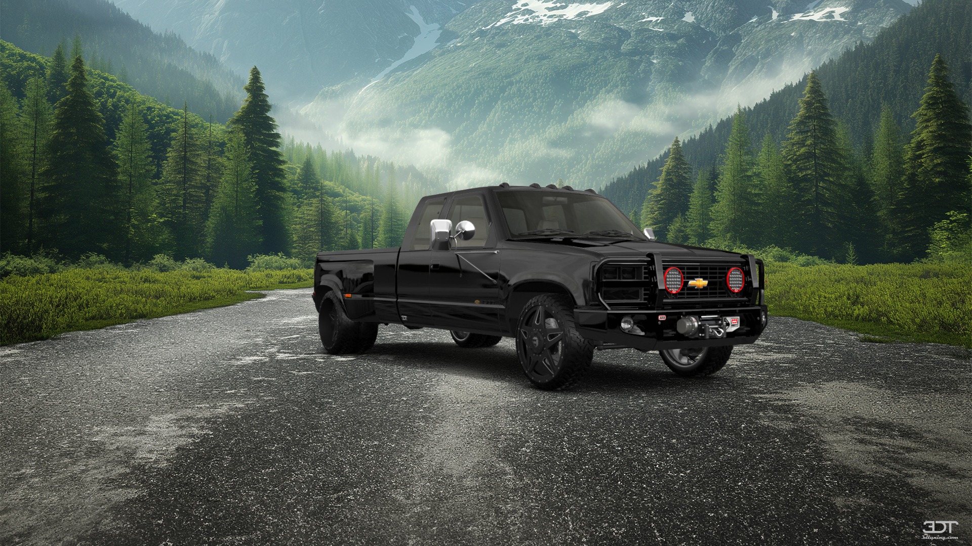 Chevrolet K3500 Extended Cab Pickup Truck 1988
