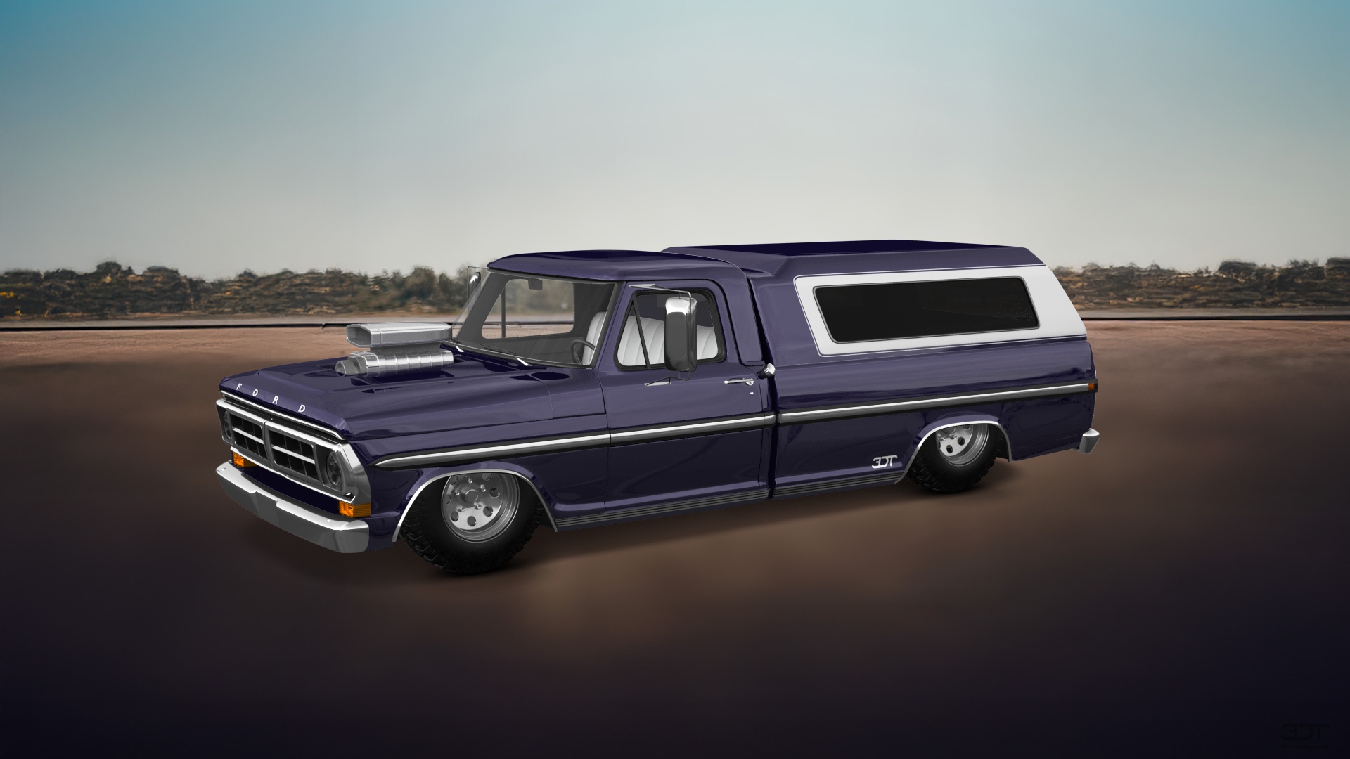 Ford F-250 2 Door pickup truck 1971 tuning