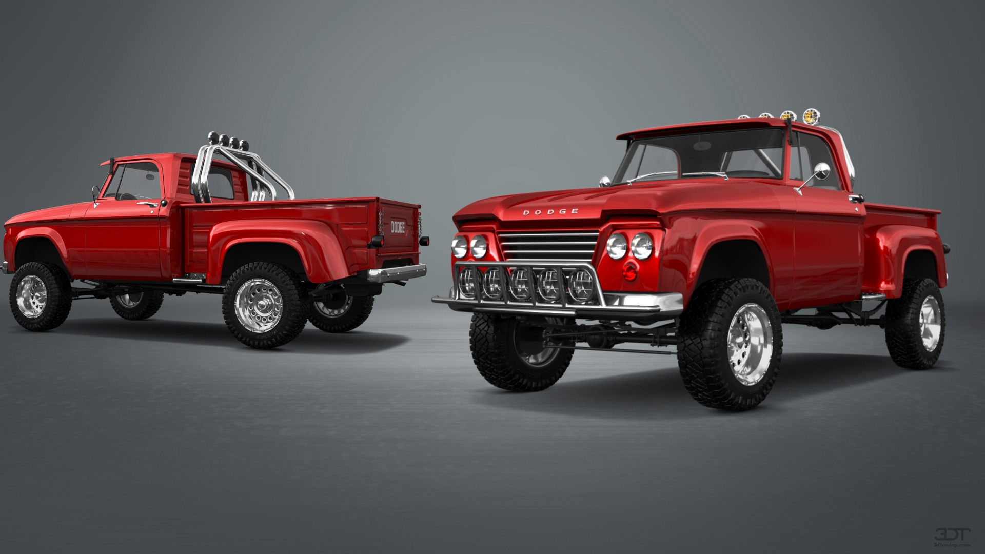 Dodge D-100 Stepside 2 Door pickup truck 1961 tuning