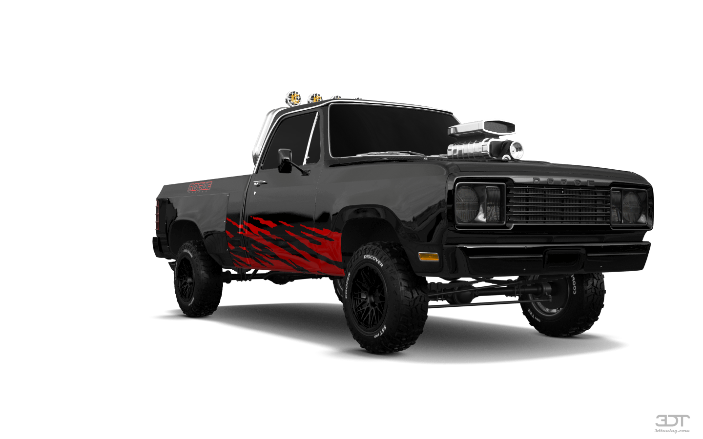 Tuning Dodge Power Wagon W200 2 Door pickup truck 1977