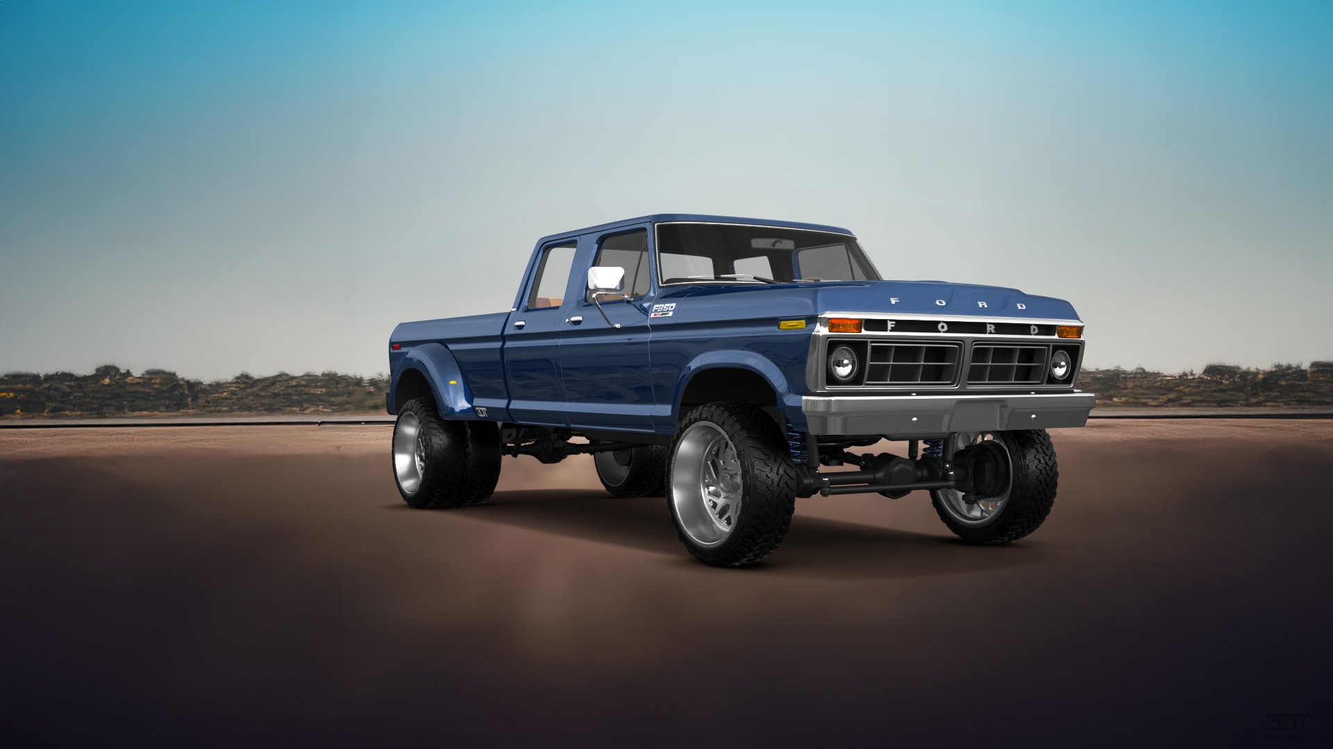 Ford F-350 Dually 4 Door pickup truck 1973