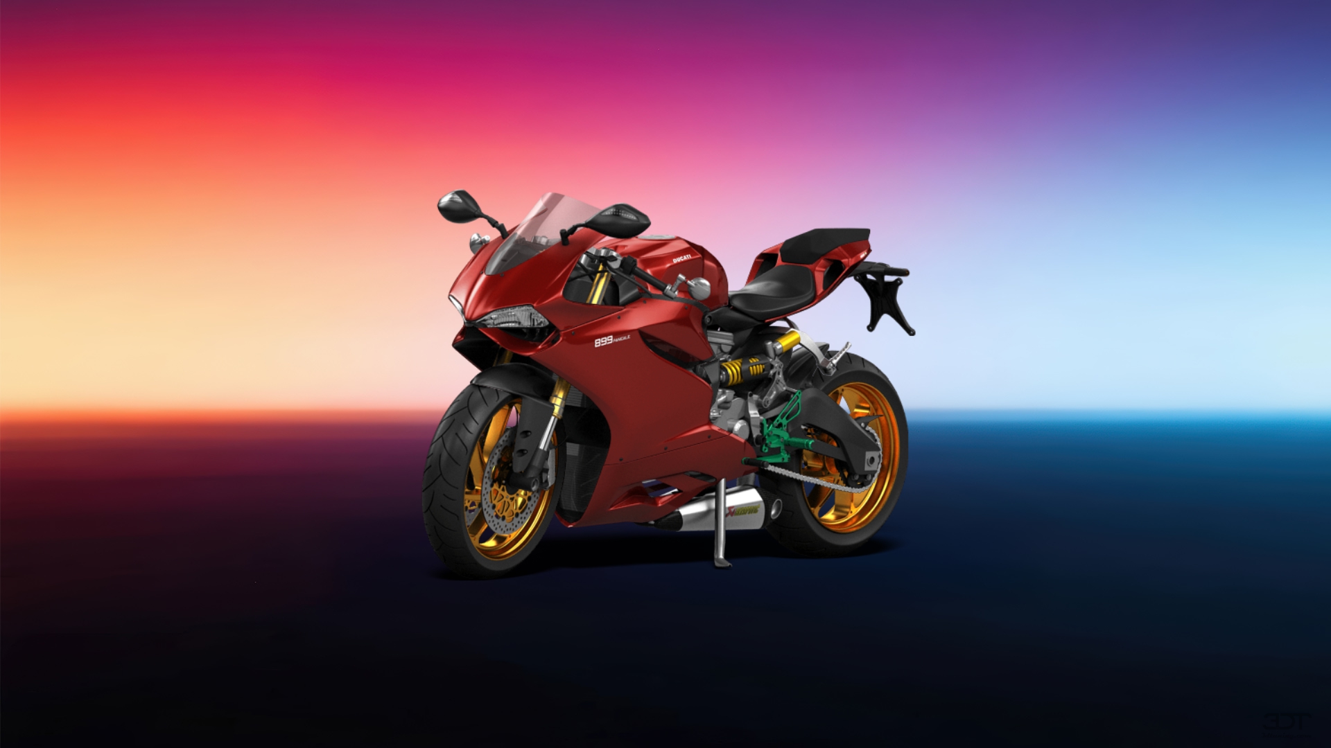 Ducati 899 Panigale Sport Bike 2015 tuning