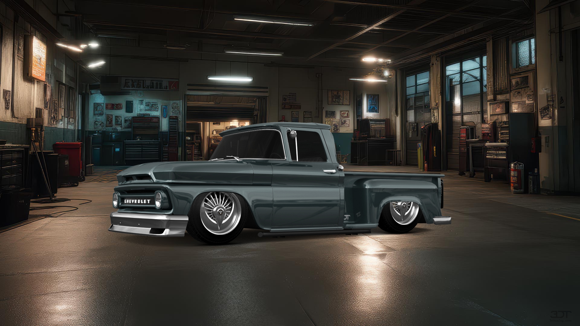 Chevrolet C-10 Stepside 2 Door pickup truck 1963 tuning