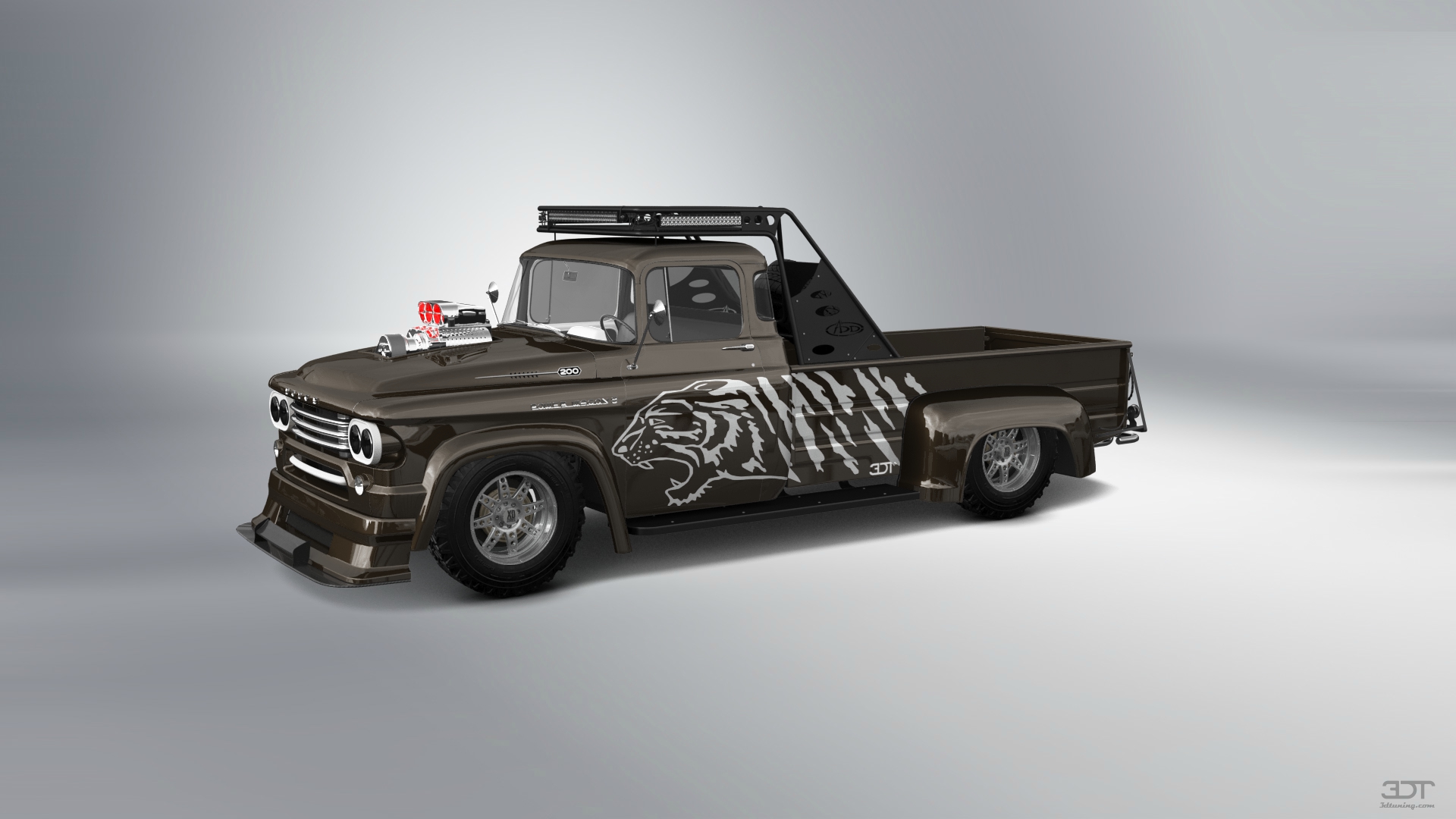 Dodge Power Wagon W300 2 Door pickup truck 1958 tuning