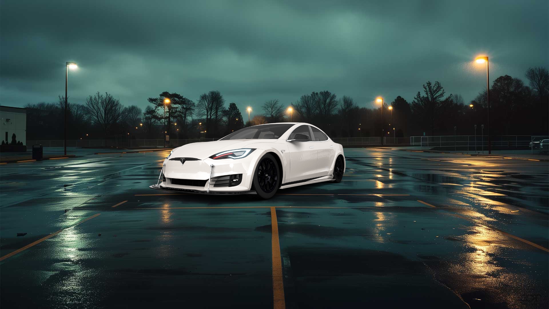 Tesla Model S 5 Door Liftback 2013 tuning