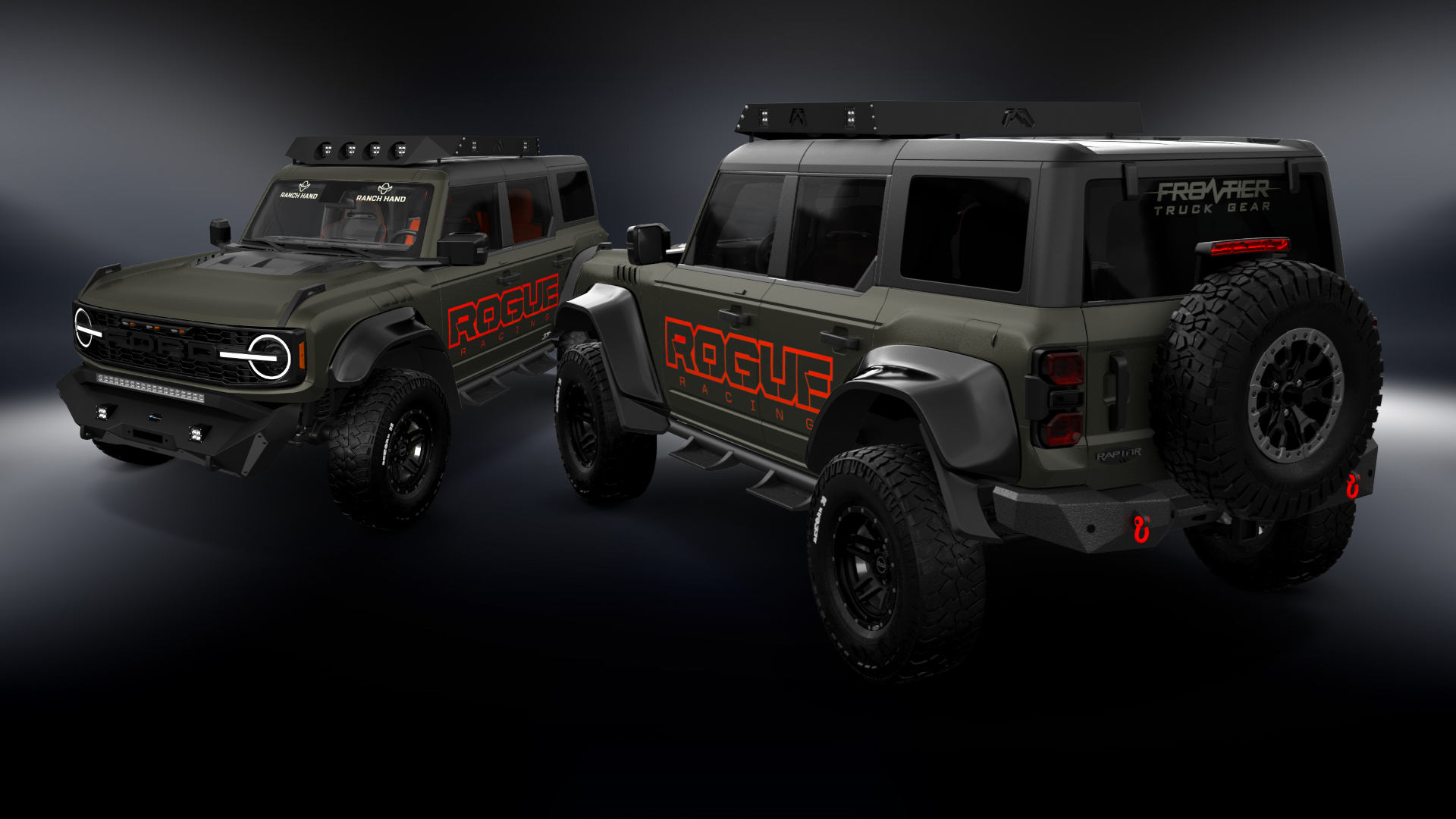 Tuning Ford Bronco Raptor 4 Door pickup truck 2022