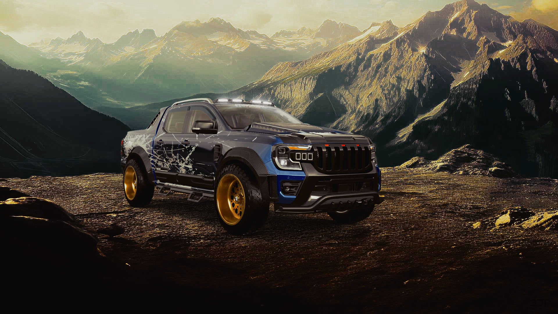 Ford Ranger 4 Door pickup truck 2022 tuning