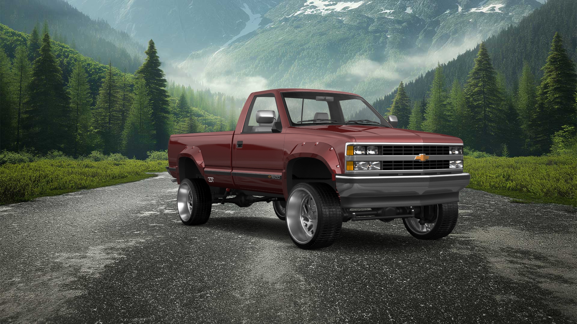 Chevrolet K1500 Regular Cab Fleetside Pickup 1988