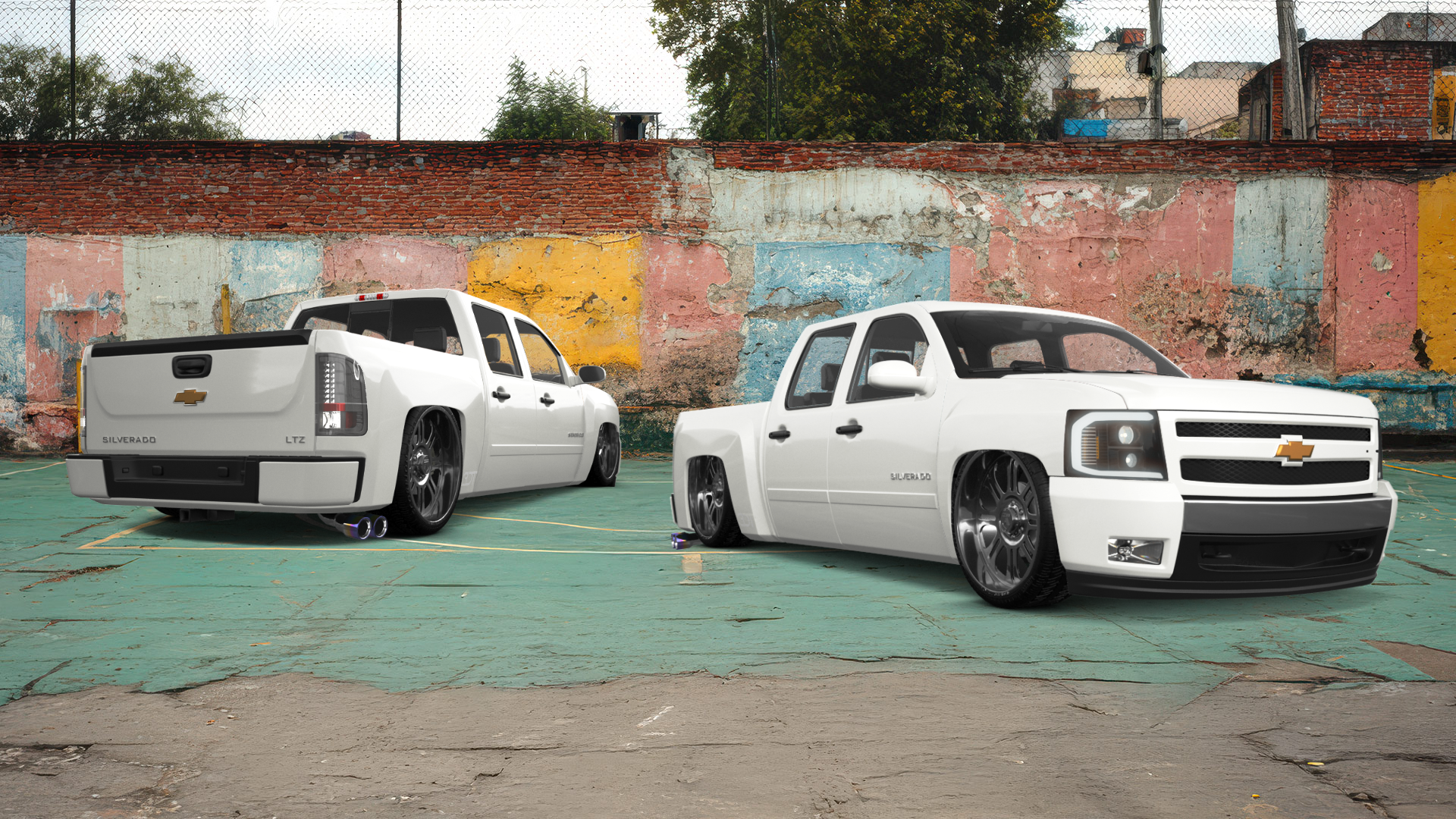 Chevrolet Silverado 1500 Crew Cab 4 Door pickup truck 2007 tuning