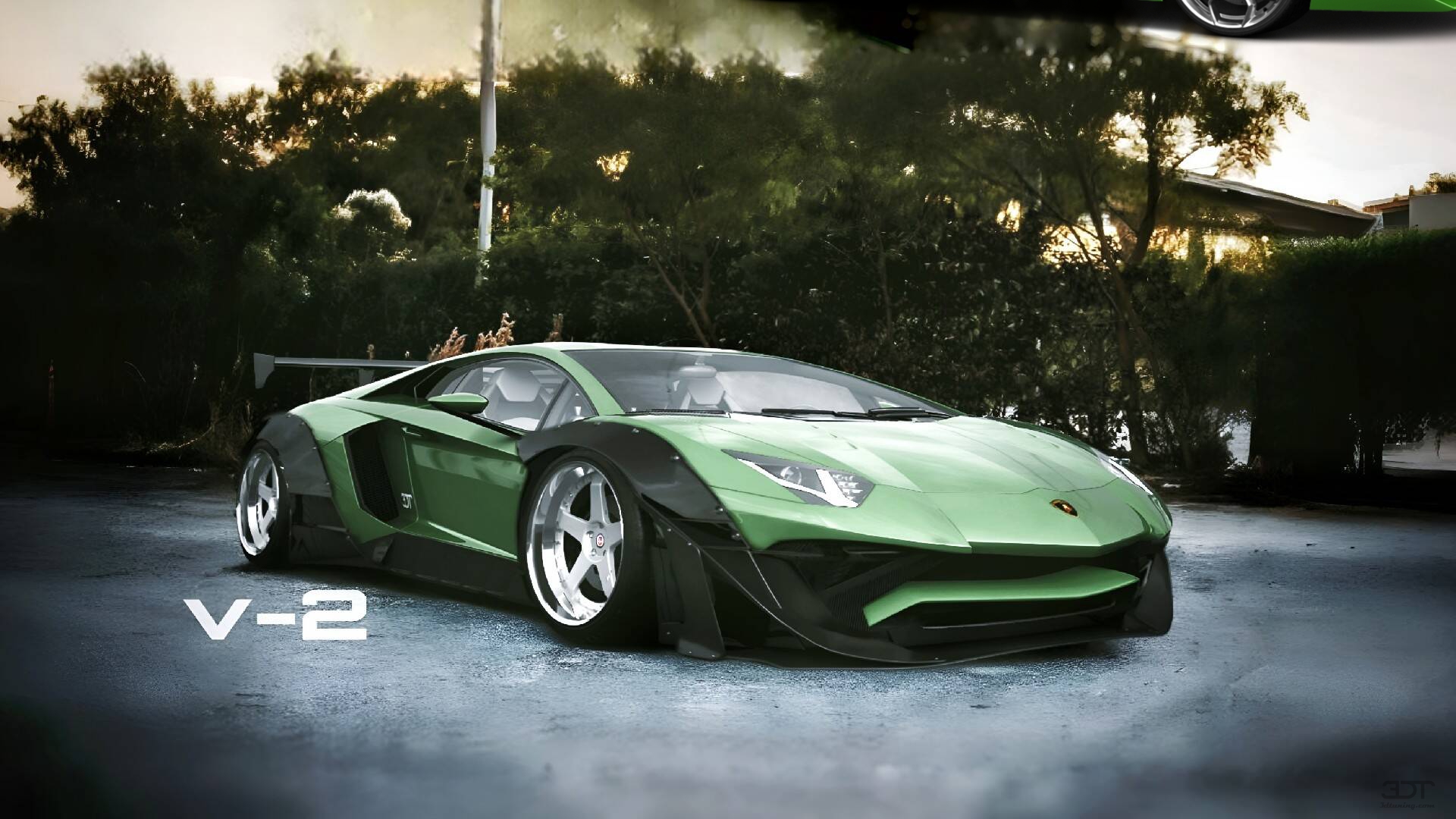 Lamborghini Aventador 2 Door Coupe 2012 tuning