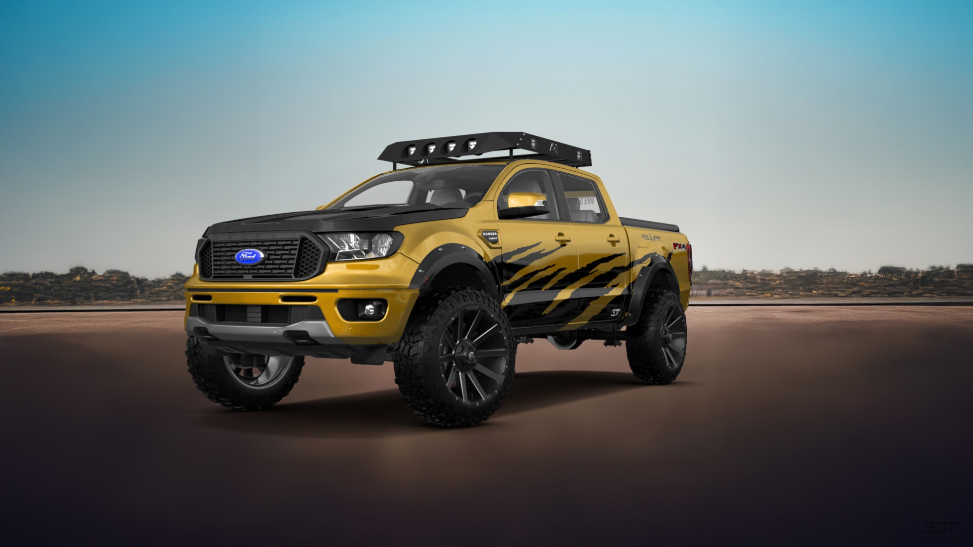 Ford Ranger 4 Door pickup truck 2019 tuning