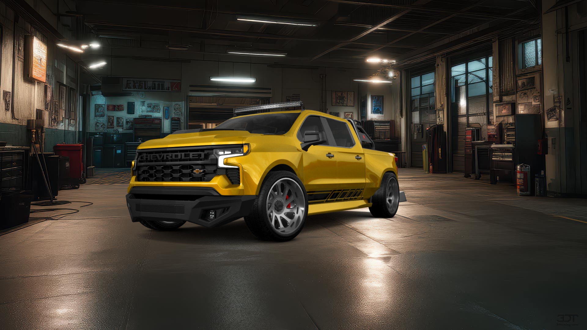 Chevrolet Silverado 1500 Crew Cab 5.8 ft box 4 Door pickup truck 2023 tuning