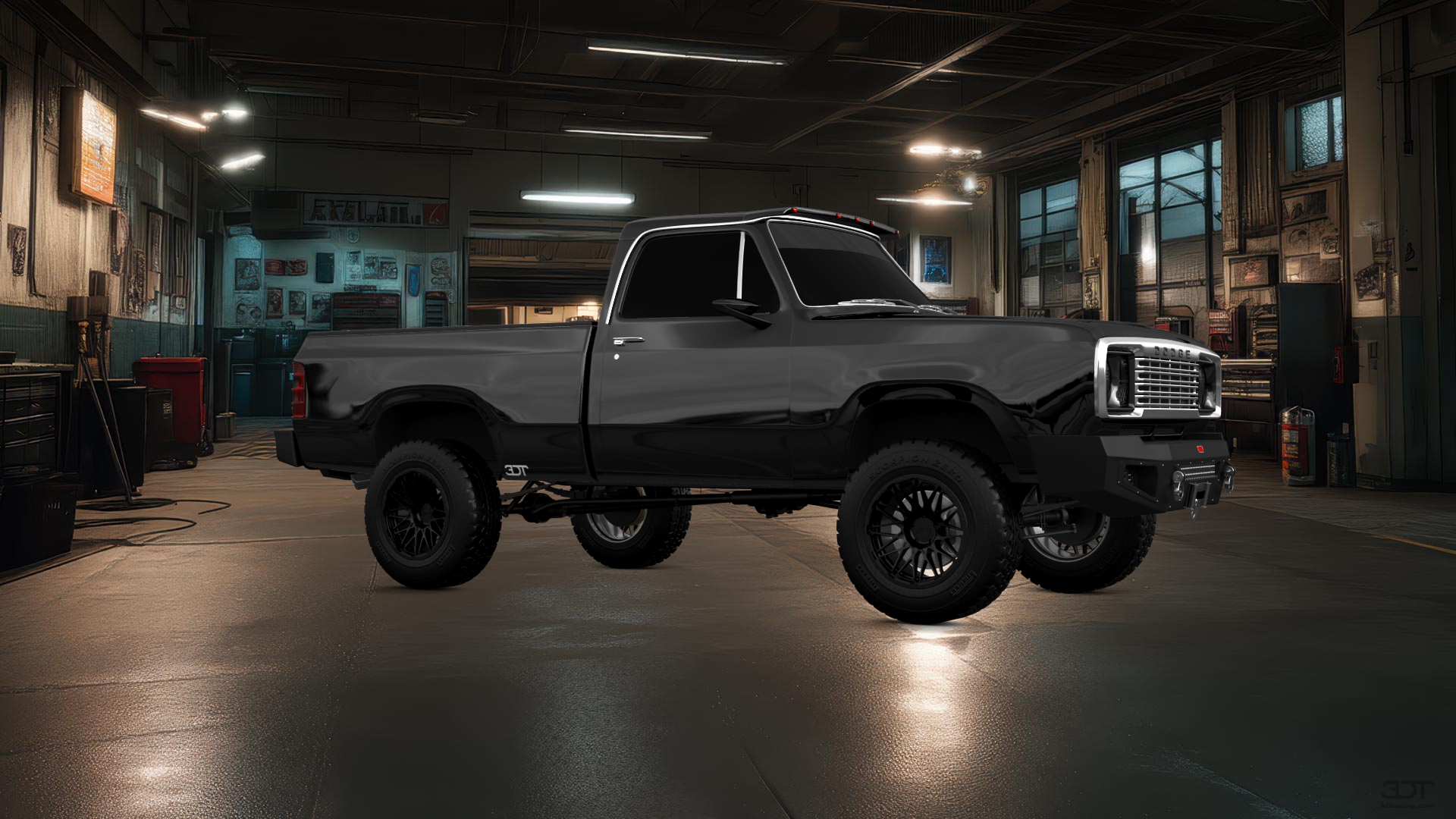 Dodge Power Wagon W200 2 Door pickup truck 1977 tuning