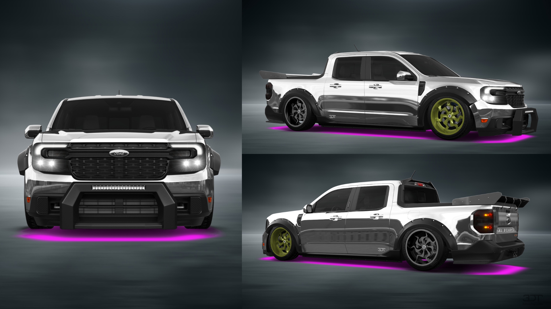 Ford Maverick 4 Door pickup truck 2022 tuning