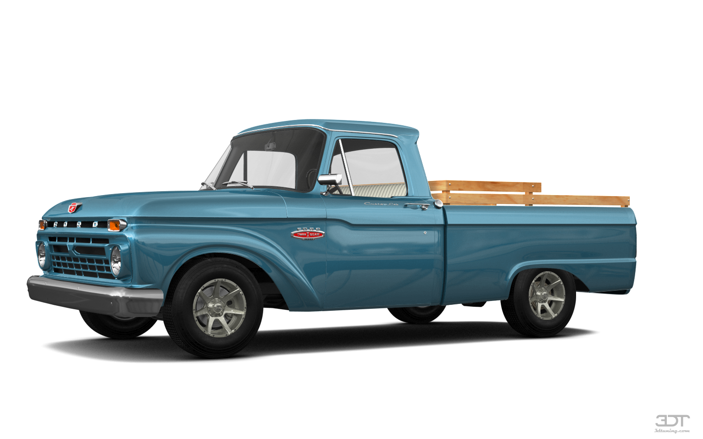 Tuning Ford F-100 Custom Cab 2 Door pickup truck 1966