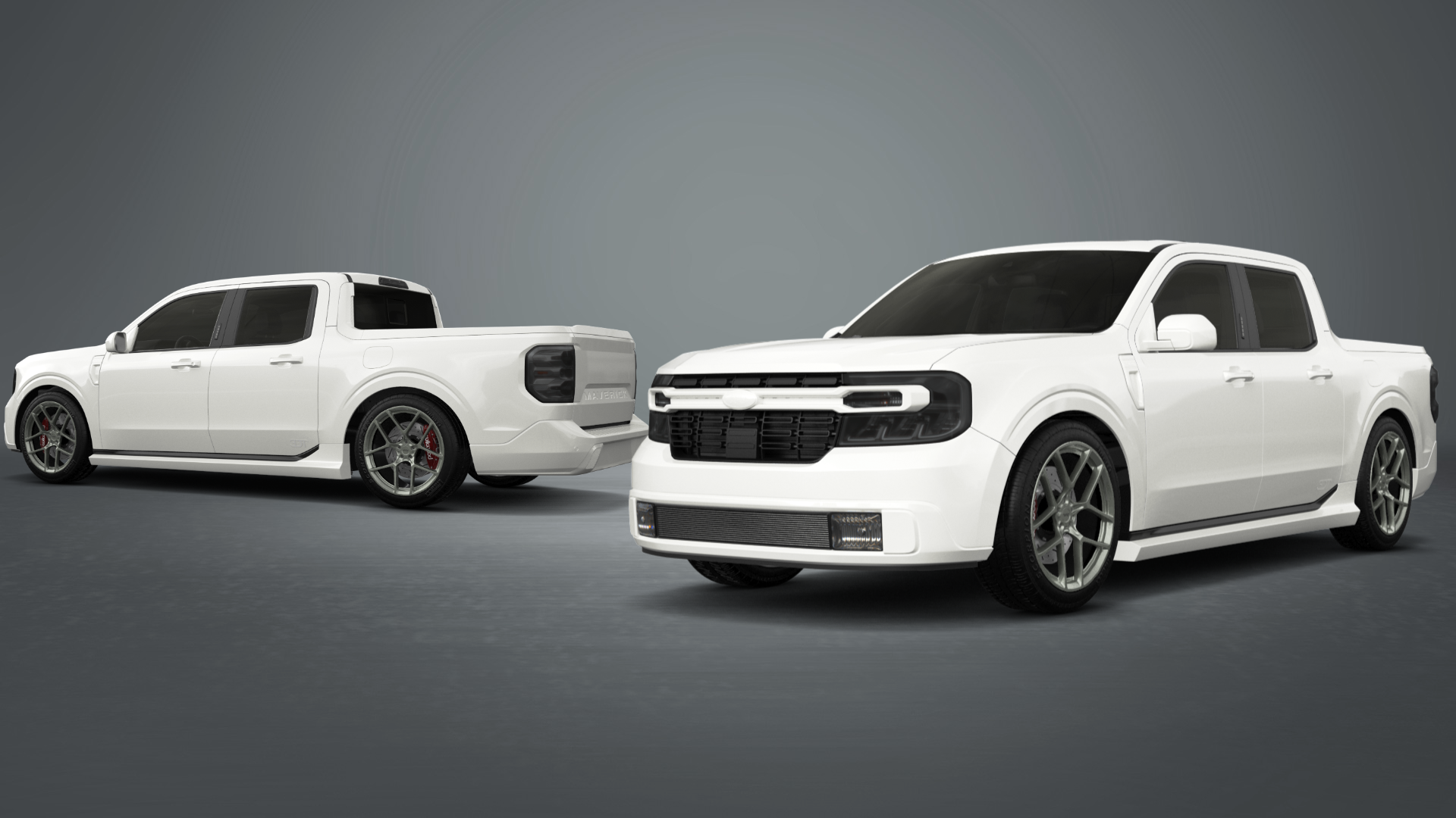 Ford Maverick 4 Door pickup truck 2022 tuning