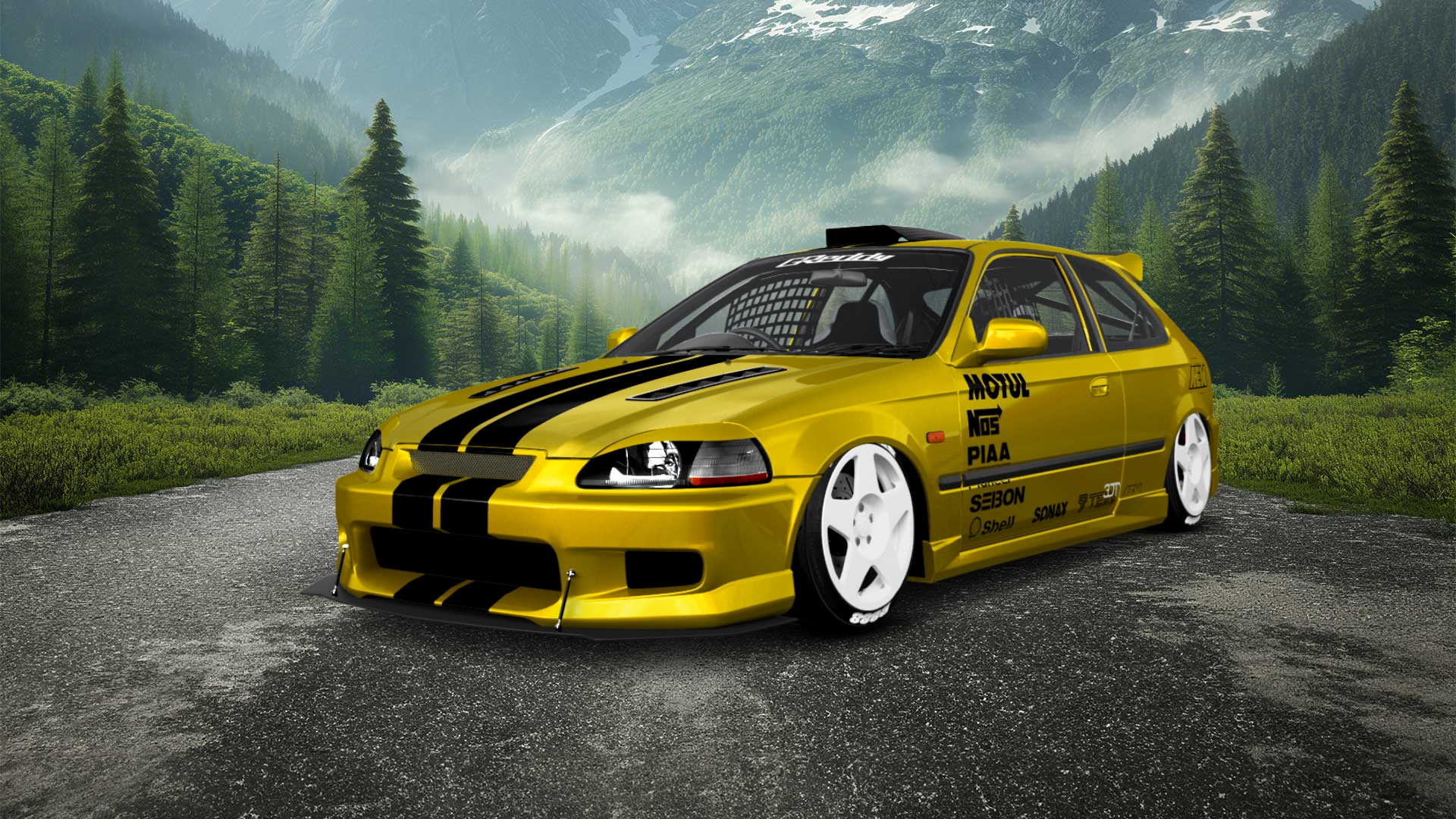Honda Civic 3 Door Hatchback 1997 tuning