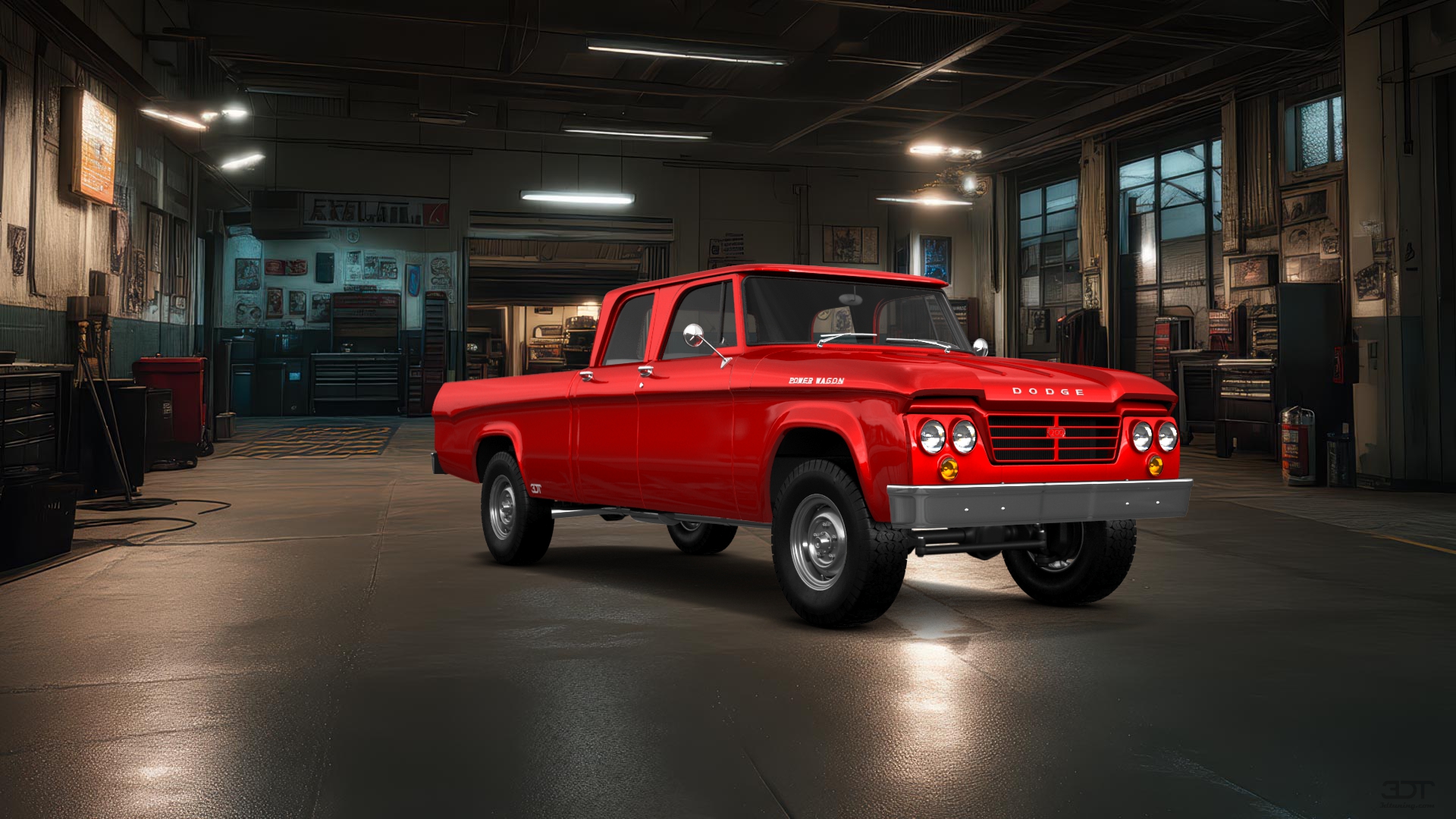Dodge Power Wagon 4 Door pickup truck 1964 tuning