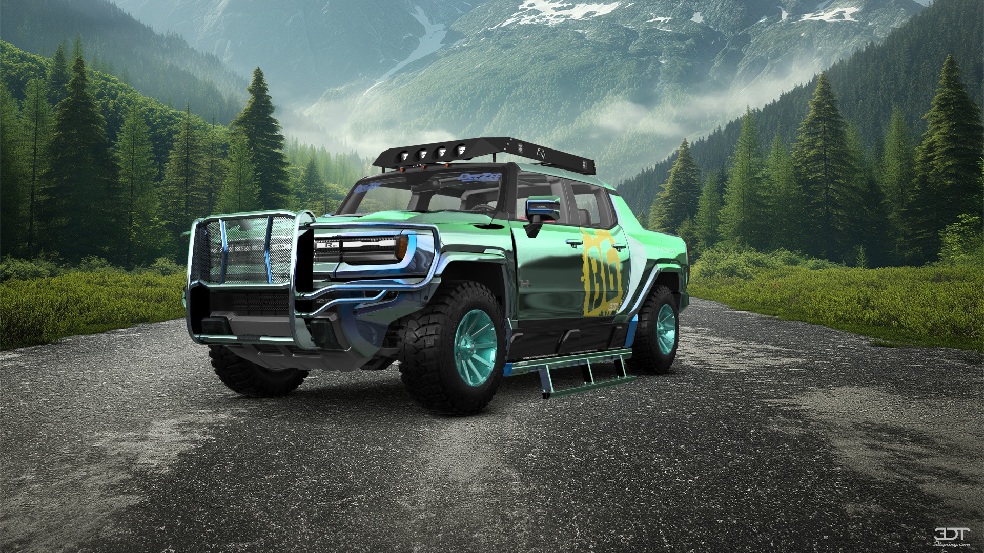 Tuning GMC Hummer EV 4 Door pickup truck 2021