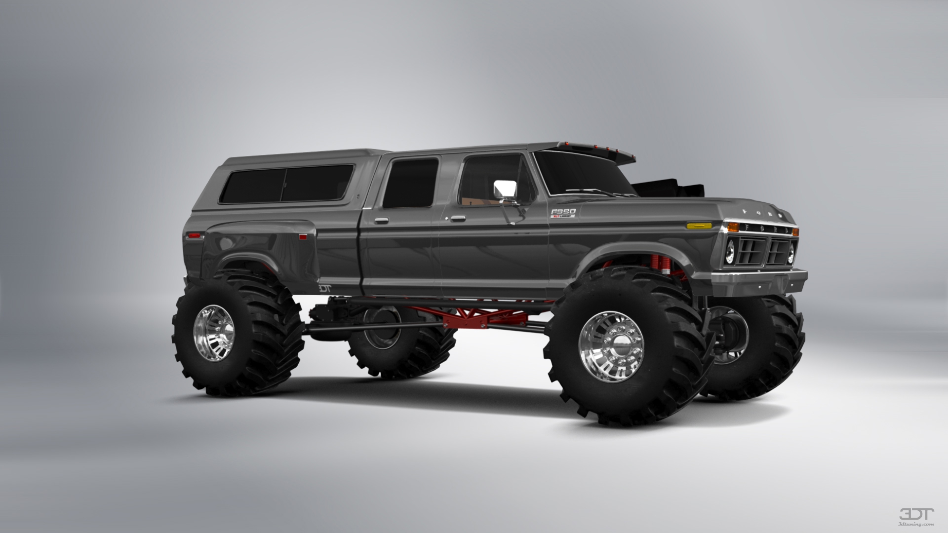 Ford F-350 Dually 4 Door pickup truck 1973 tuning