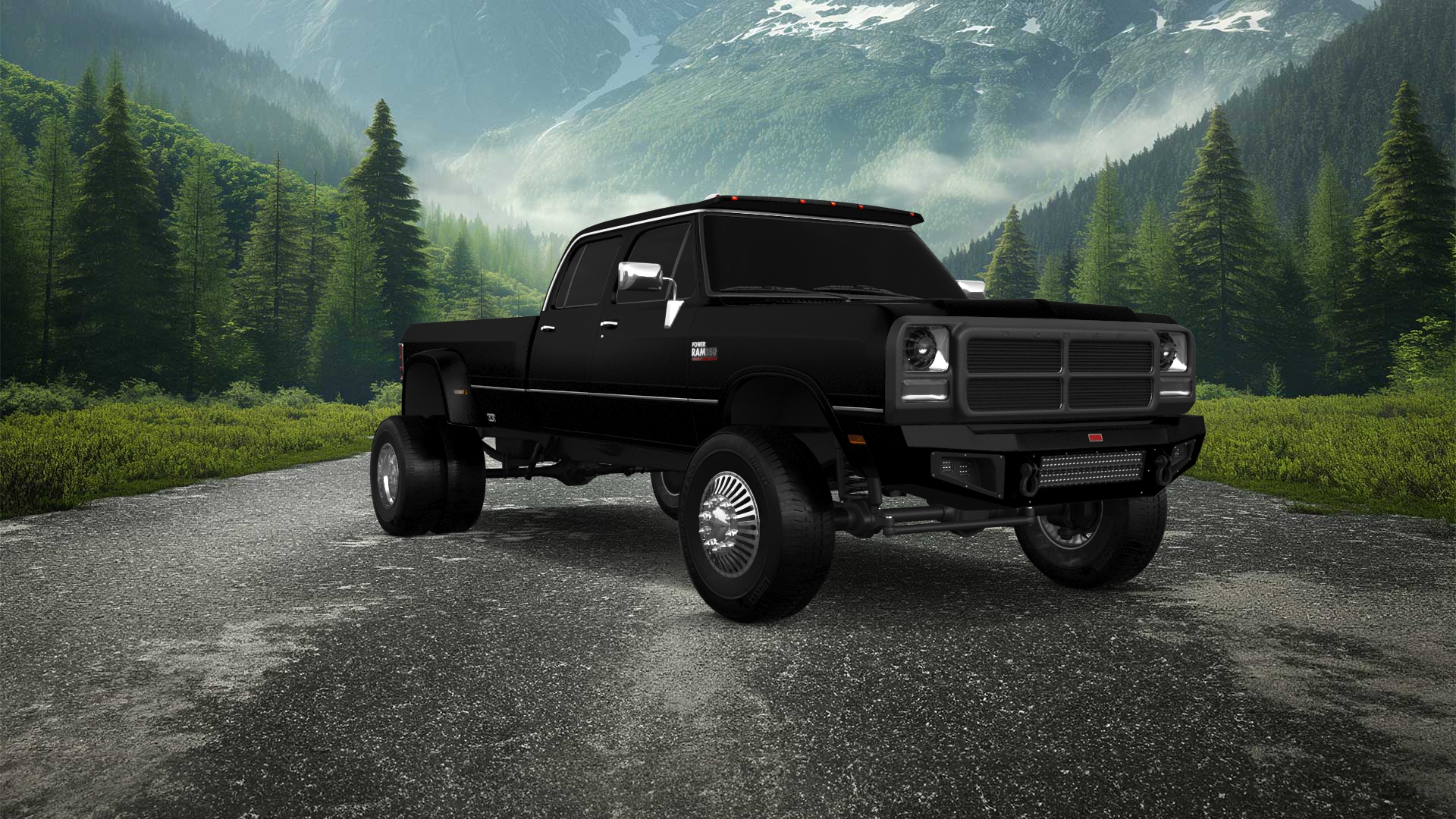 Dodge Ram 350 4 Door pickup truck 1991