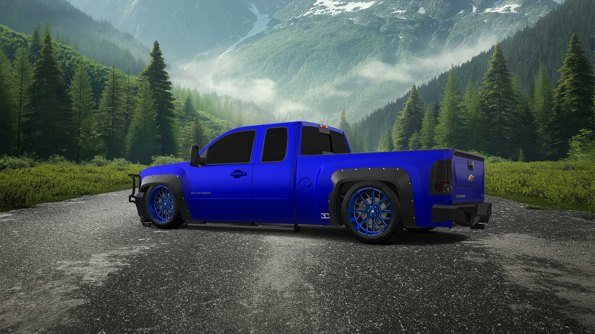 Chevrolet Silverado 1500 6.6 ft box Pickup Truck 2008 tuning